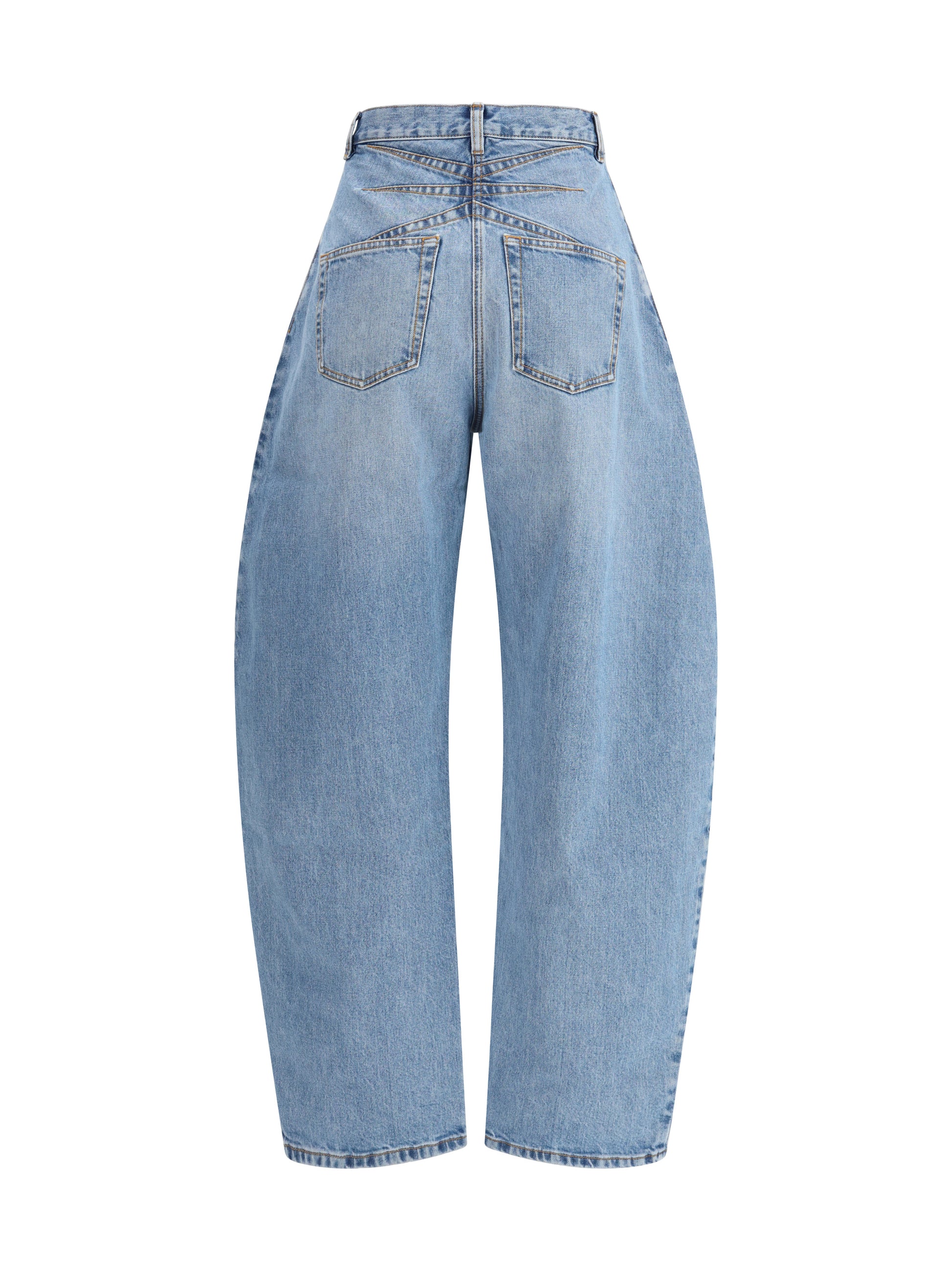 Alaïa Women Rounded Denim Trousers ALAIA