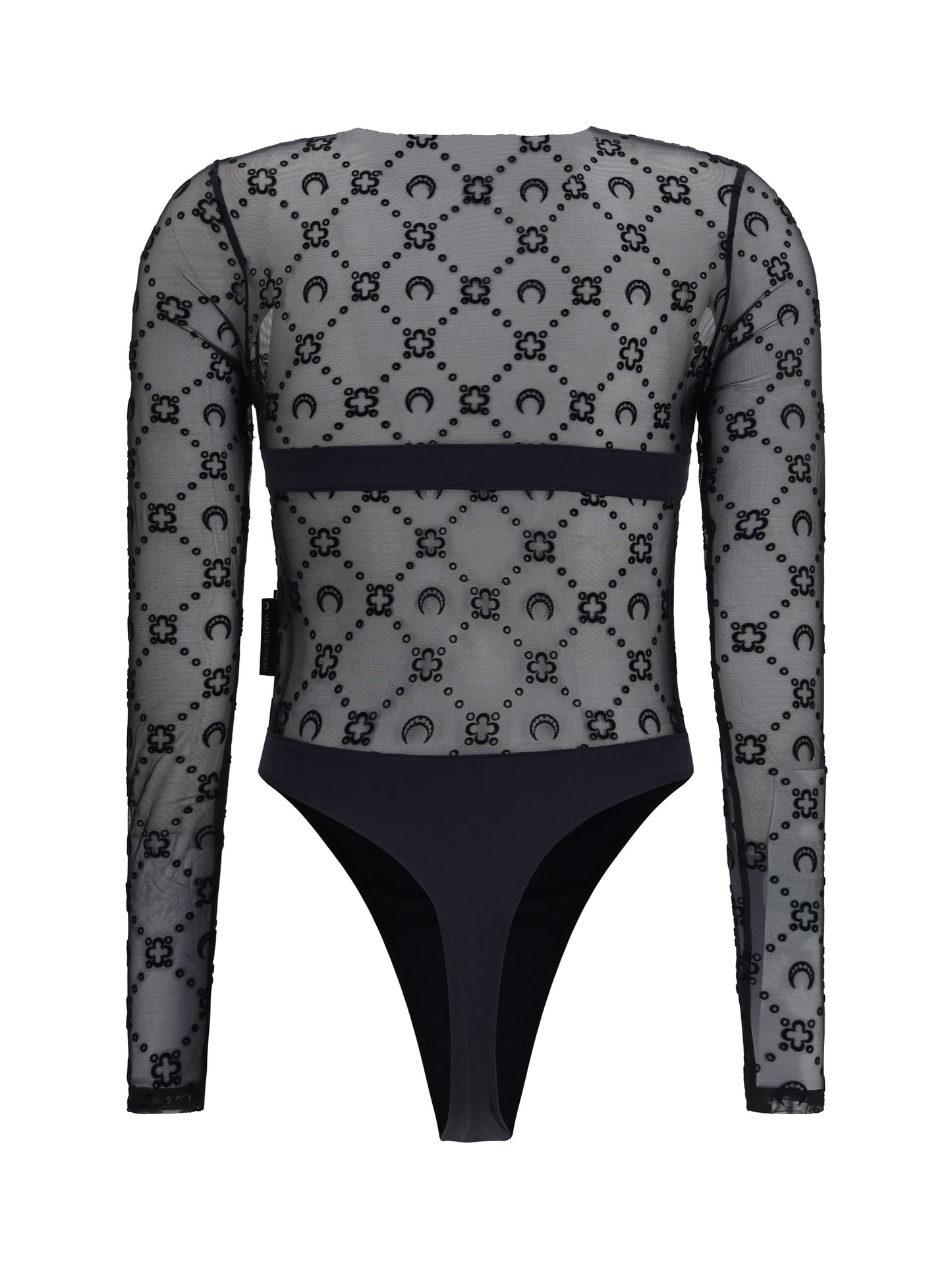 Marine Serre Women Mesh Body With Moon Motif MARINE SERRE
