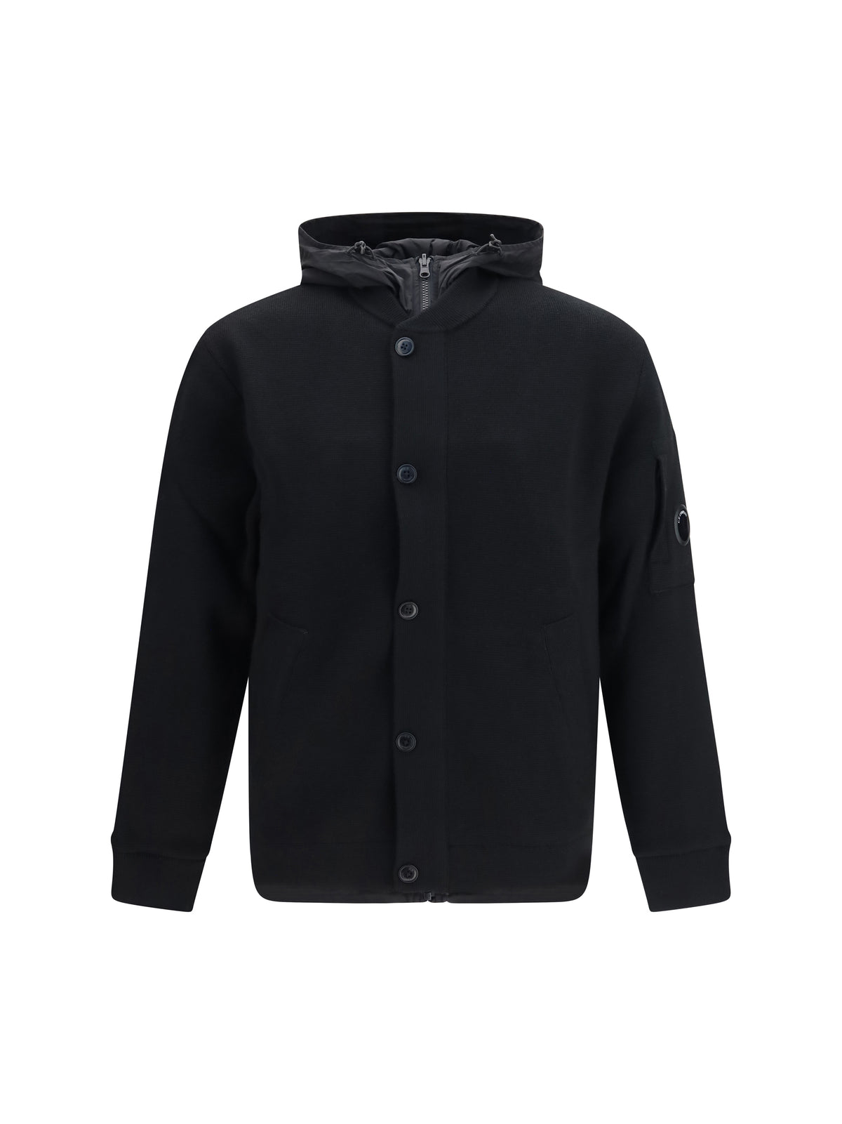 C.P. Company Men Reversible Merino Wool And Stretch Nylon Cardigan C.P. COMPANY