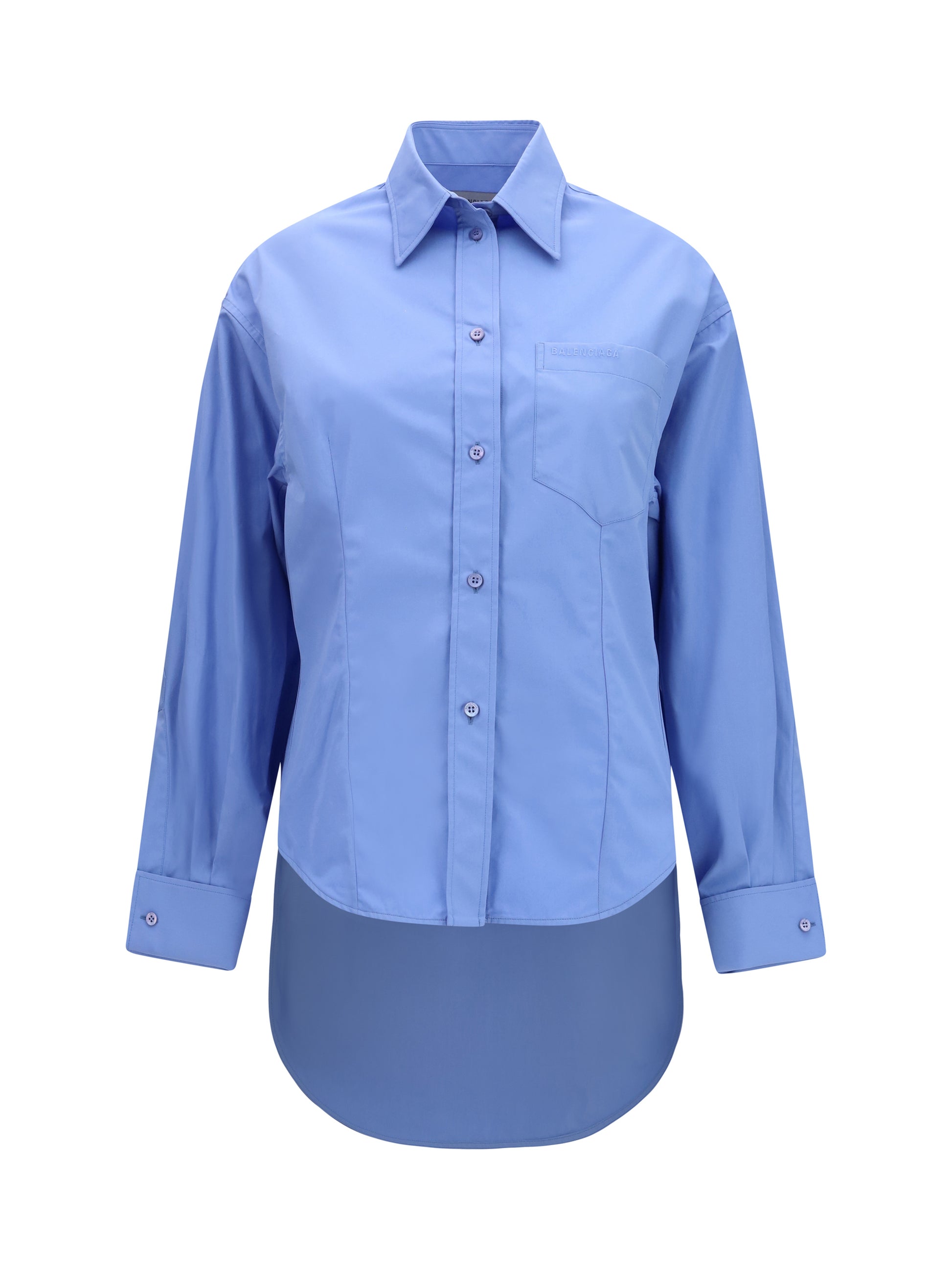 Balenciaga Women Asymmetric Long-Sleeve Shirt BALENCIAGA