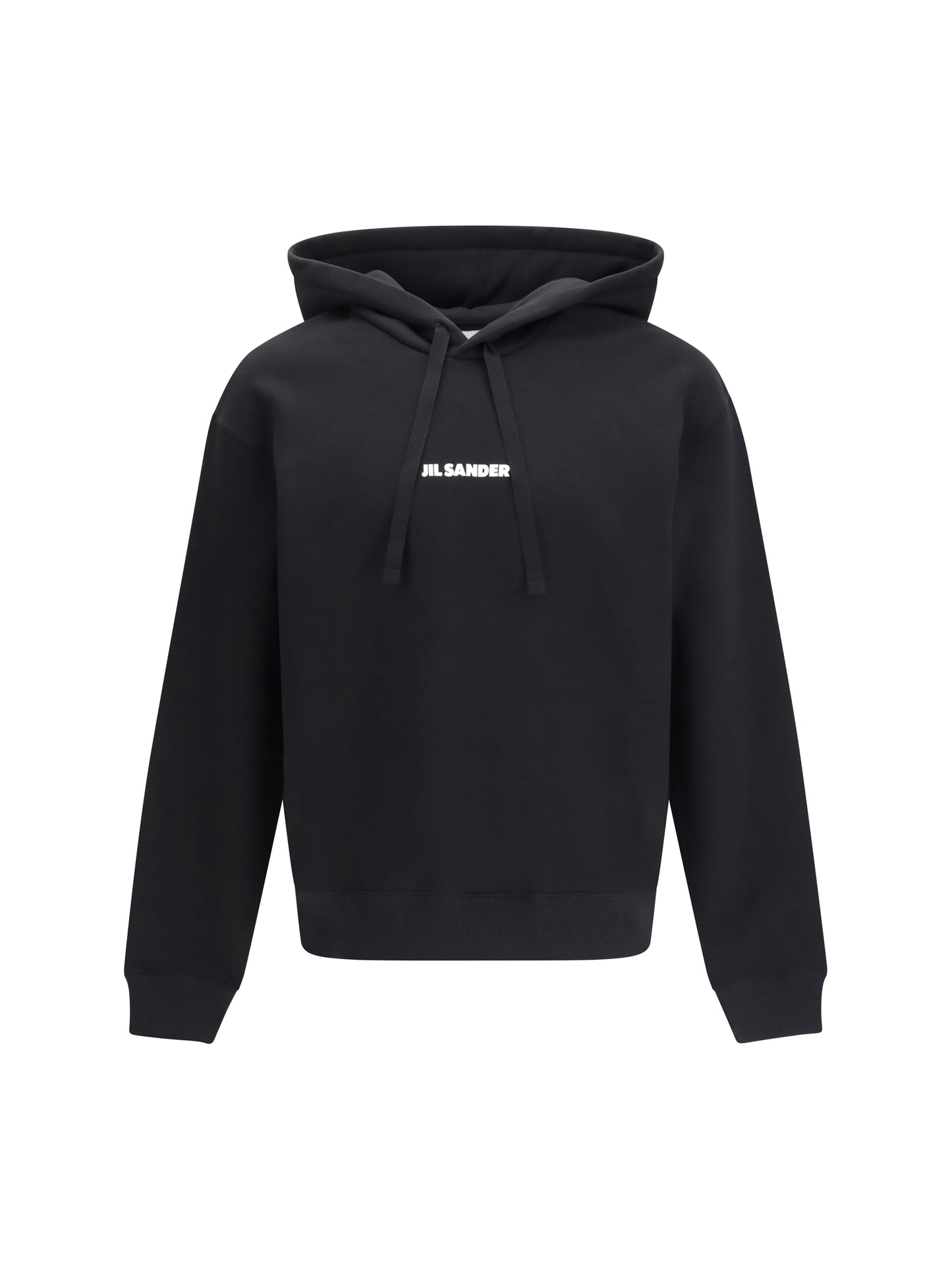 Jil Sander Men Cotton Logo-Detail Hoodie JIL SANDER