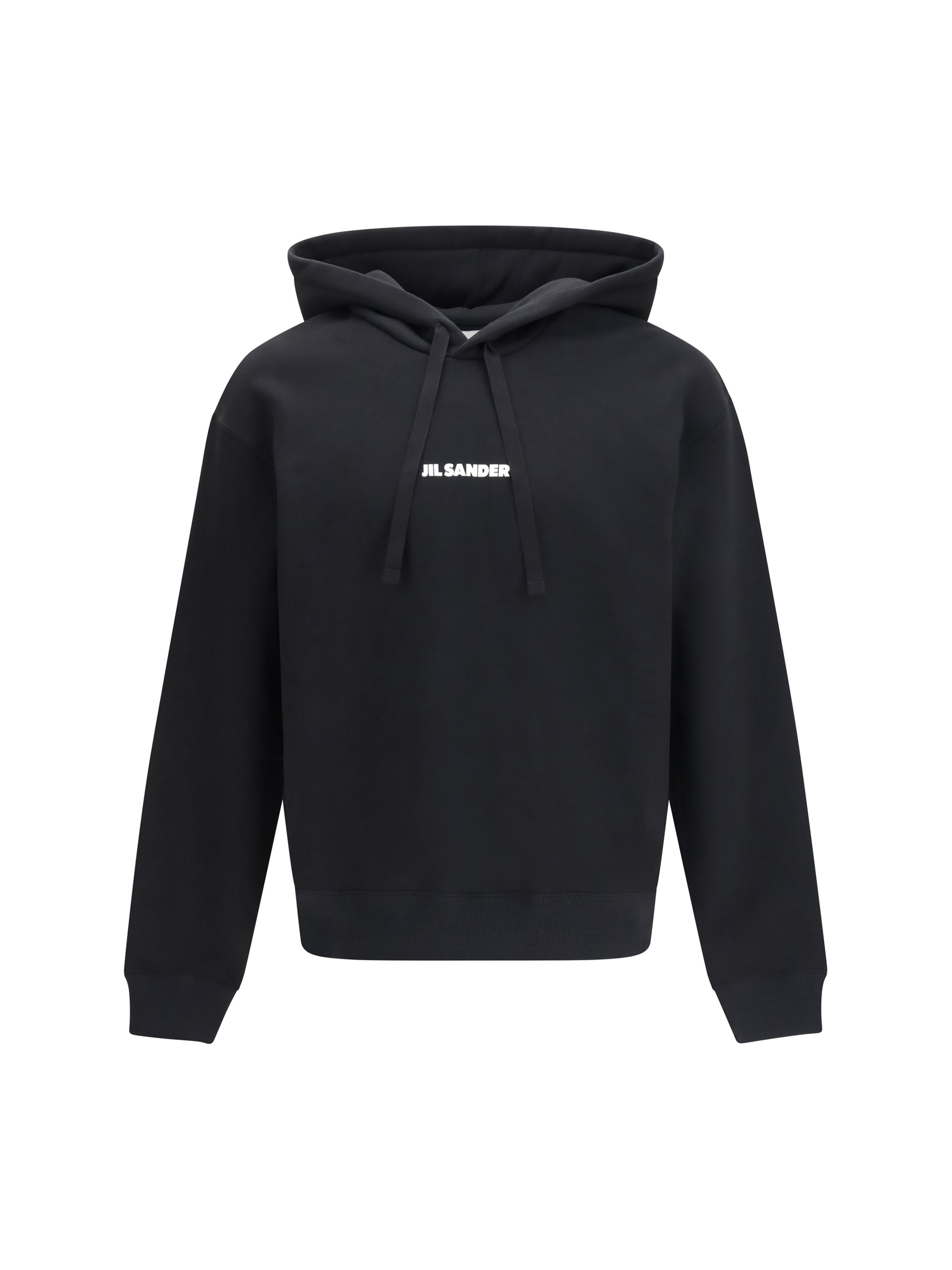 Jil Sander Men Cotton Logo-Detail Hoodie JIL SANDER