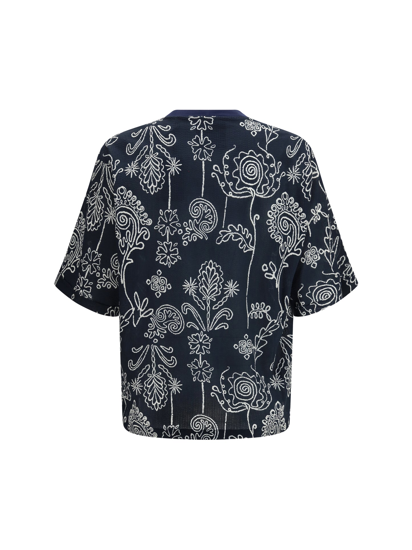 Giorgio Armani Men Cotton T-Shirt With All Over Pattern GIORGIO ARMANI