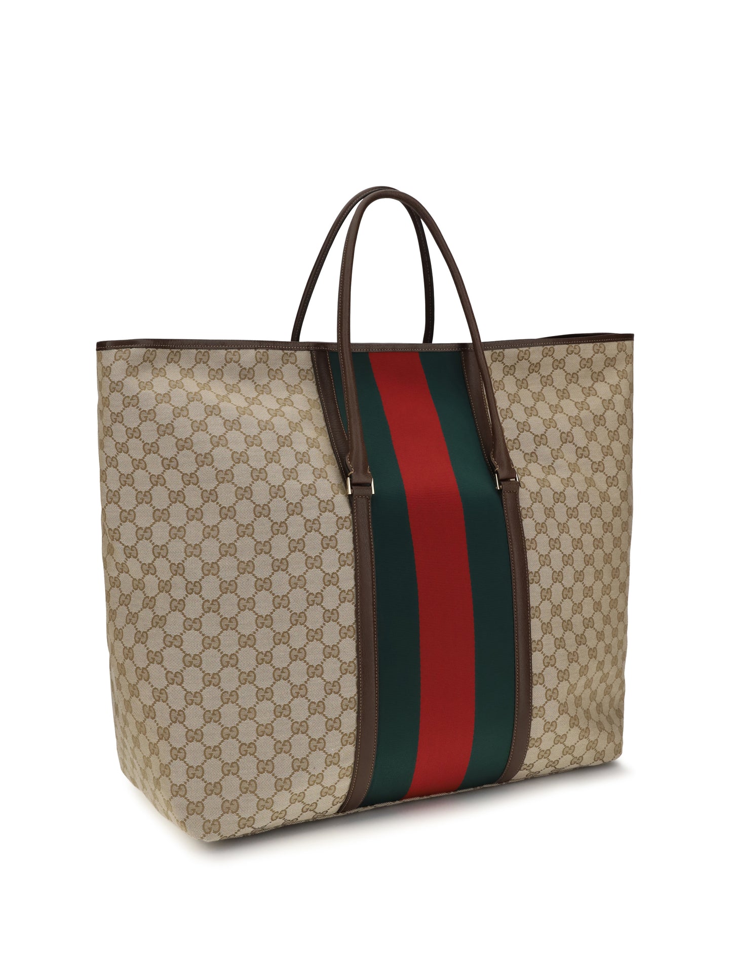 Gucci Women Gg Travel Bag With Web Stripe GUCCI