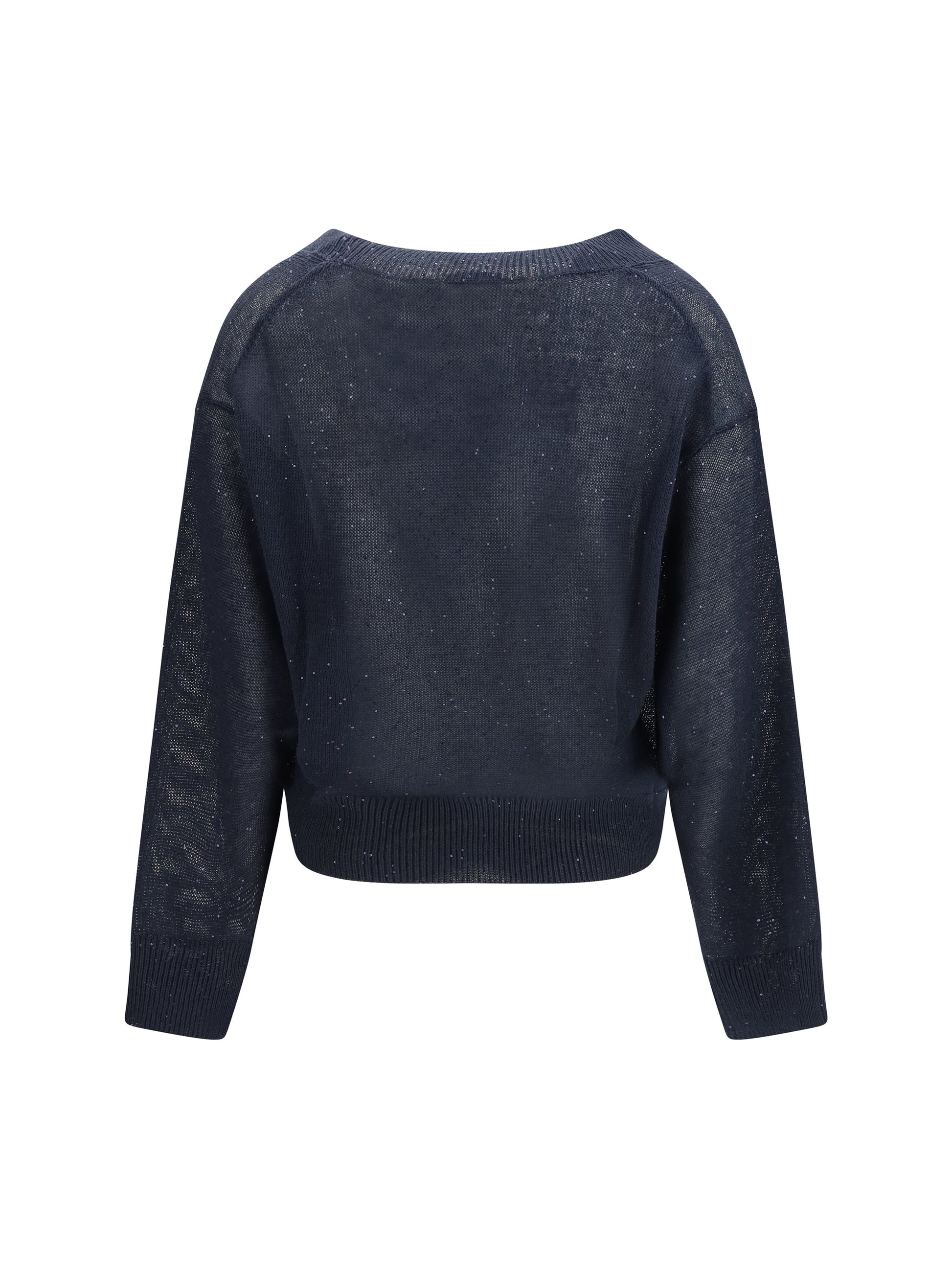 Brunello Cucinelli Women Sparkling Linen Sweater BRUNELLO CUCINELLI