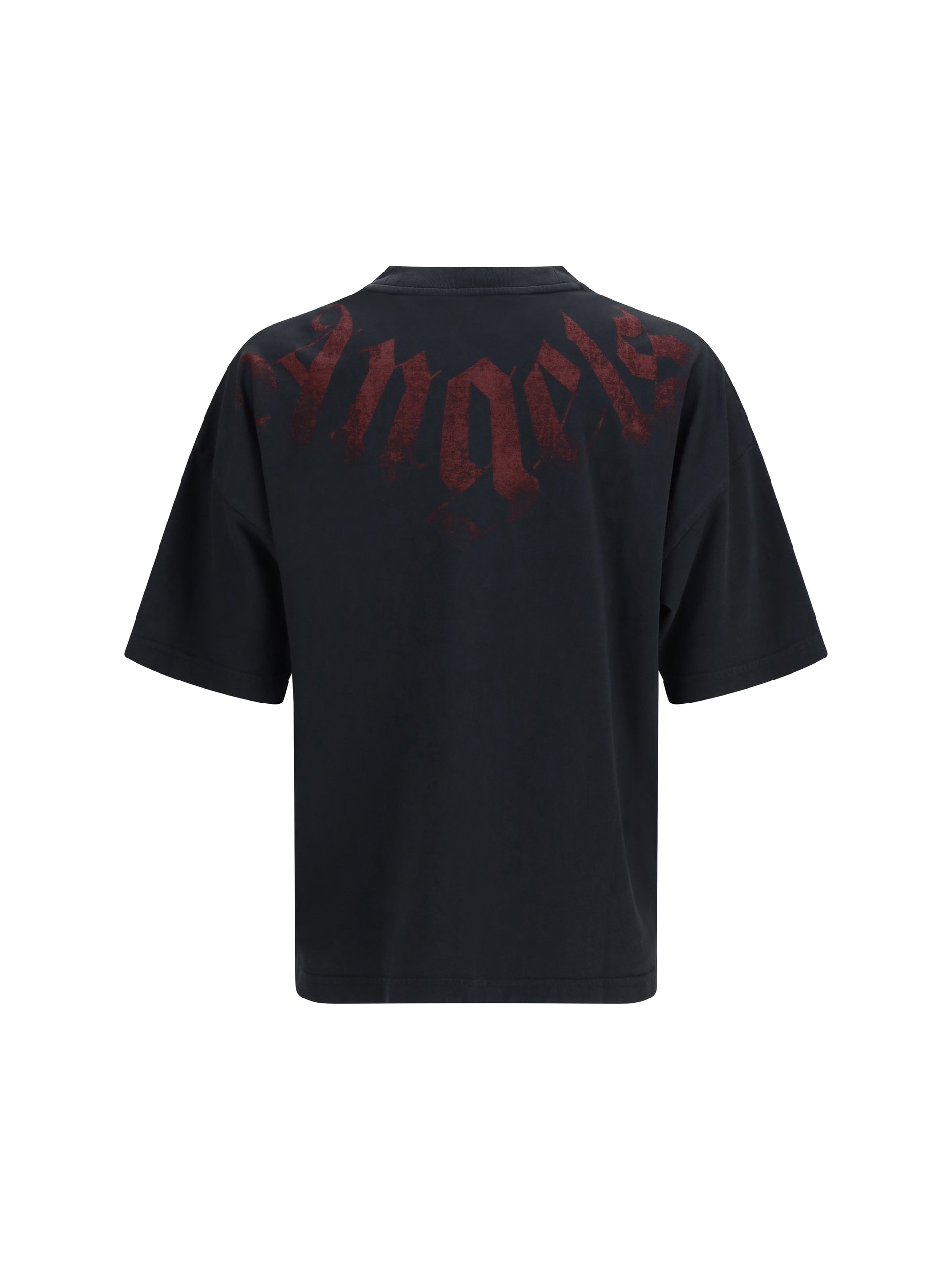 Palm Angels Men Big Neck Logo T-Shirt PALM ANGELS