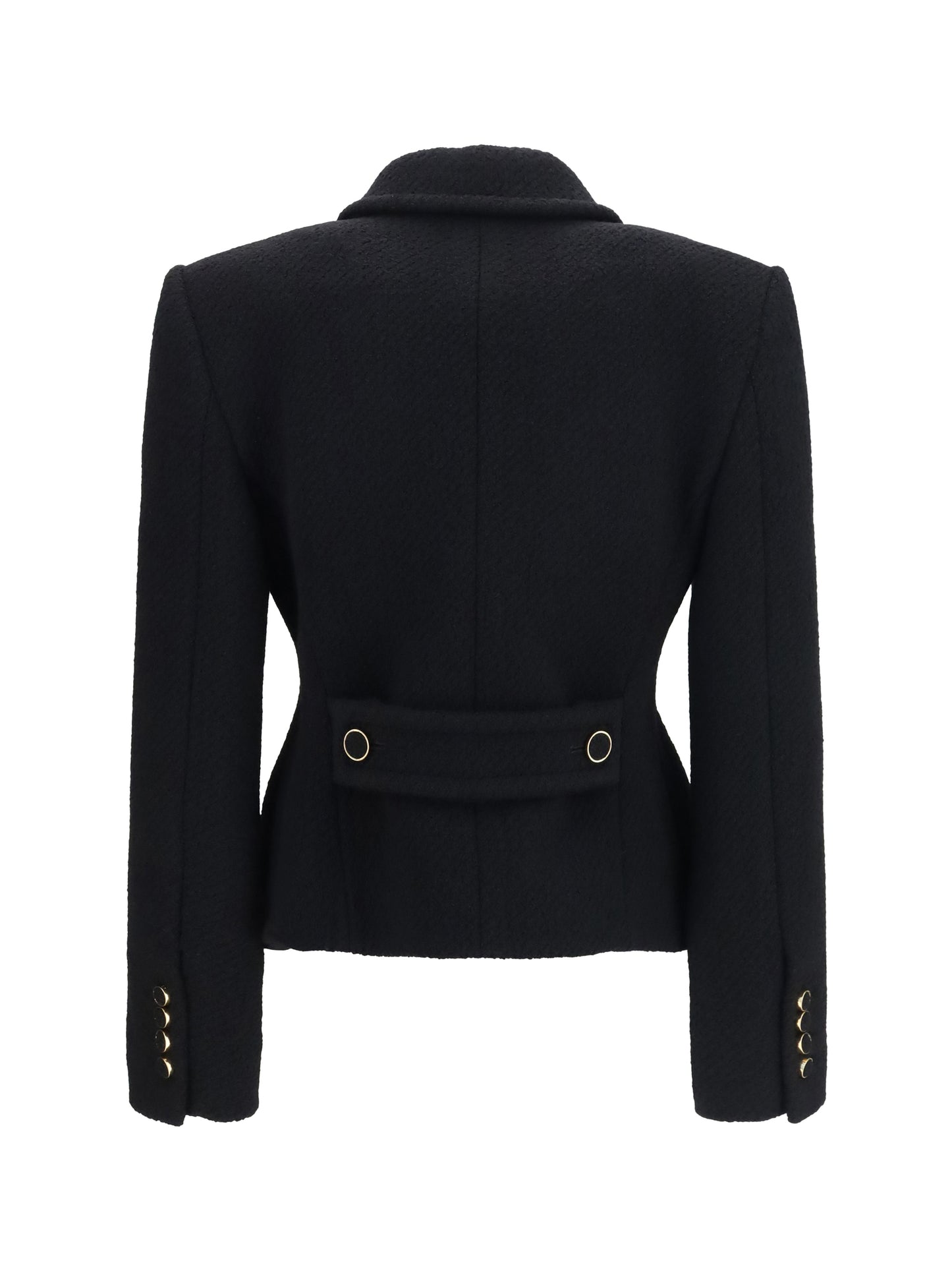 Chloé Women Cropped Single-Breasted Blazer With Fabric Buttons CHLOE