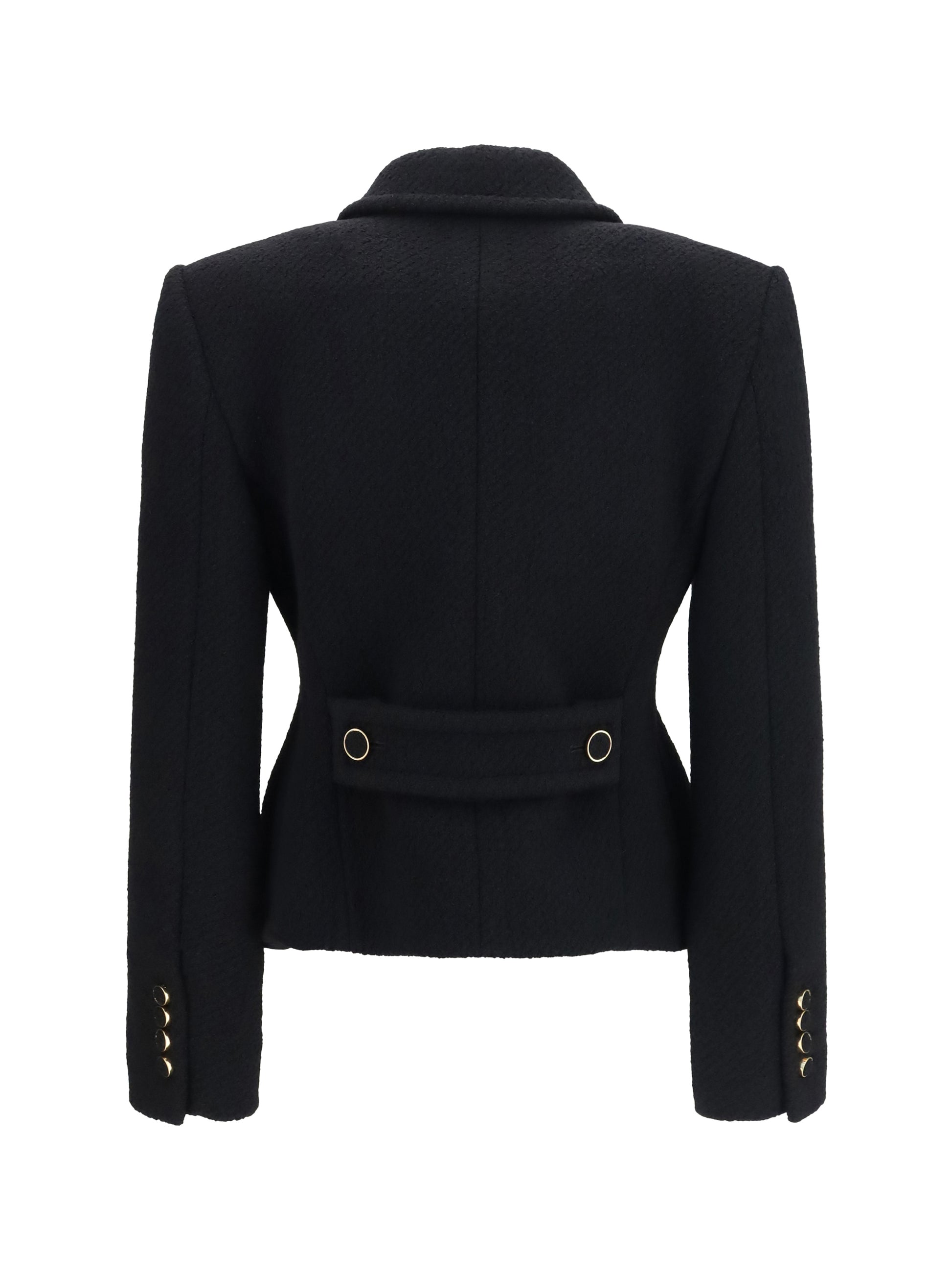 Chloé Women Cropped Single-Breasted Blazer With Fabric Buttons CHLOE