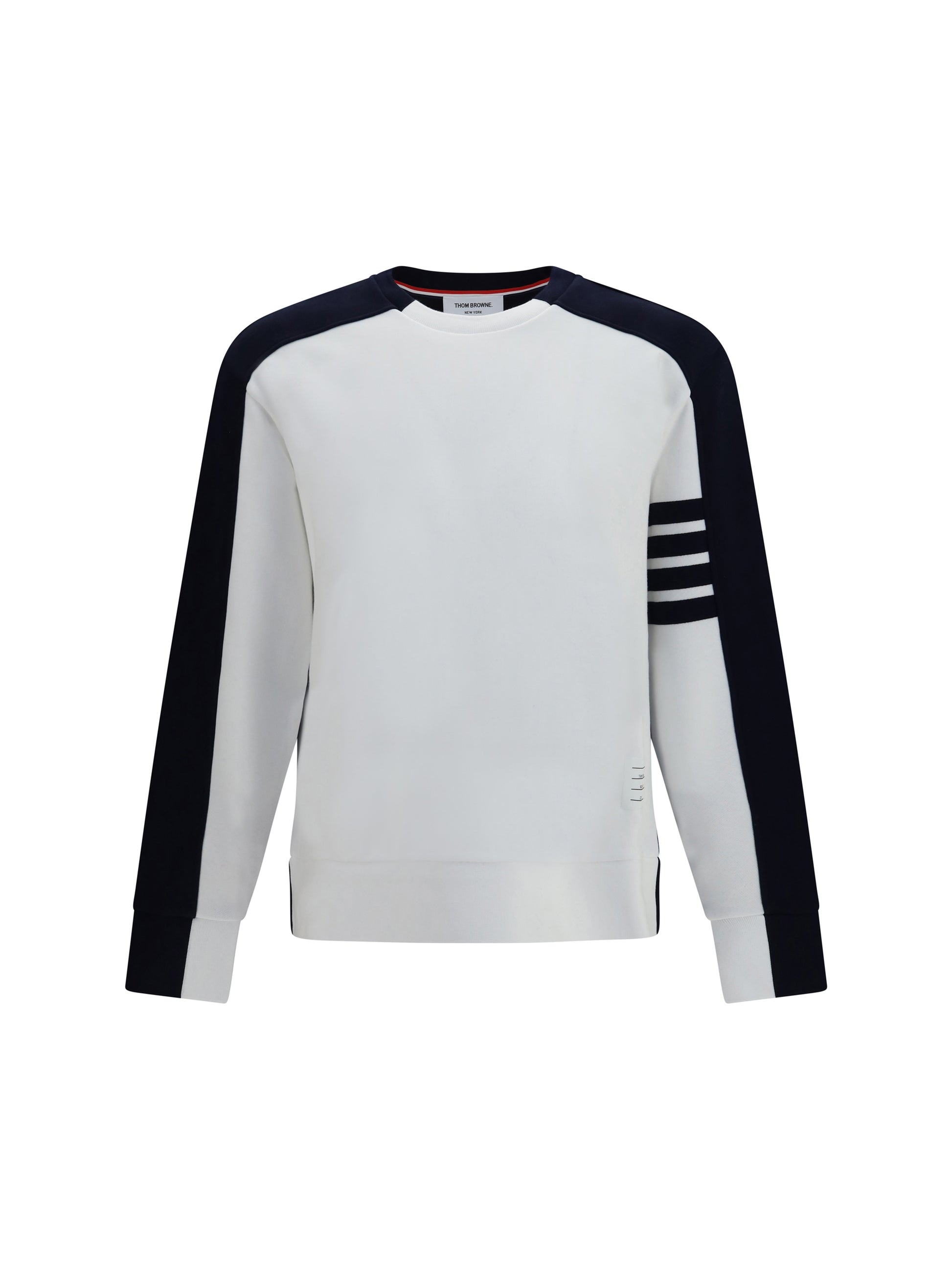 Thom Browne Men Colorblock Crewneck Sweatshirt With 4-Bar Detail THOM BROWNE