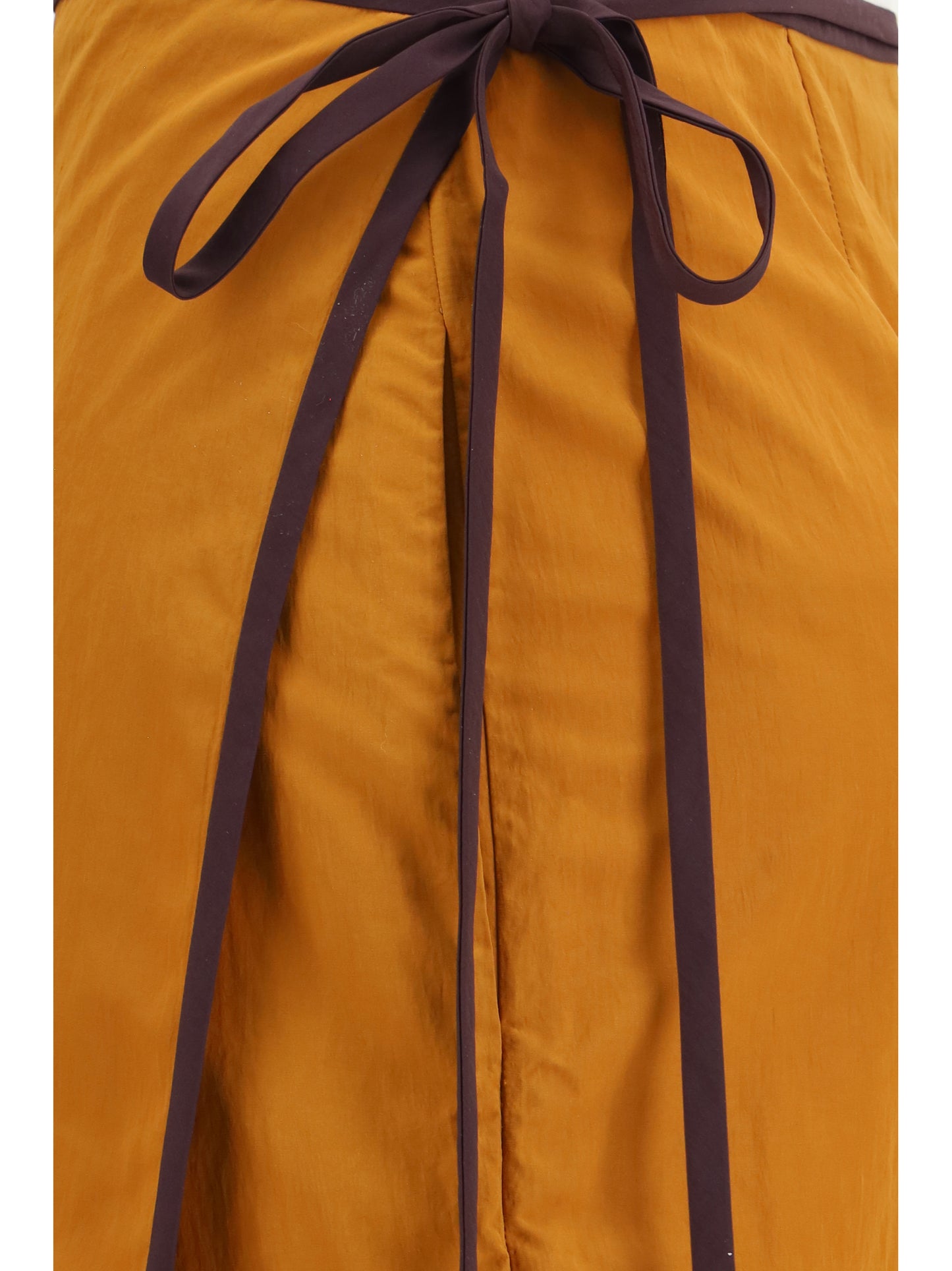 Saint Laurent Women Tie-Detail Colour-Block Skirt SAINT LAURENT