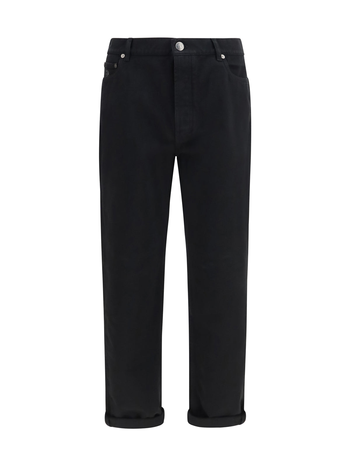 Brunello Cucinelli Men Garment-Dyed Five-Pocket Denim Pants BRUNELLO CUCINELLI