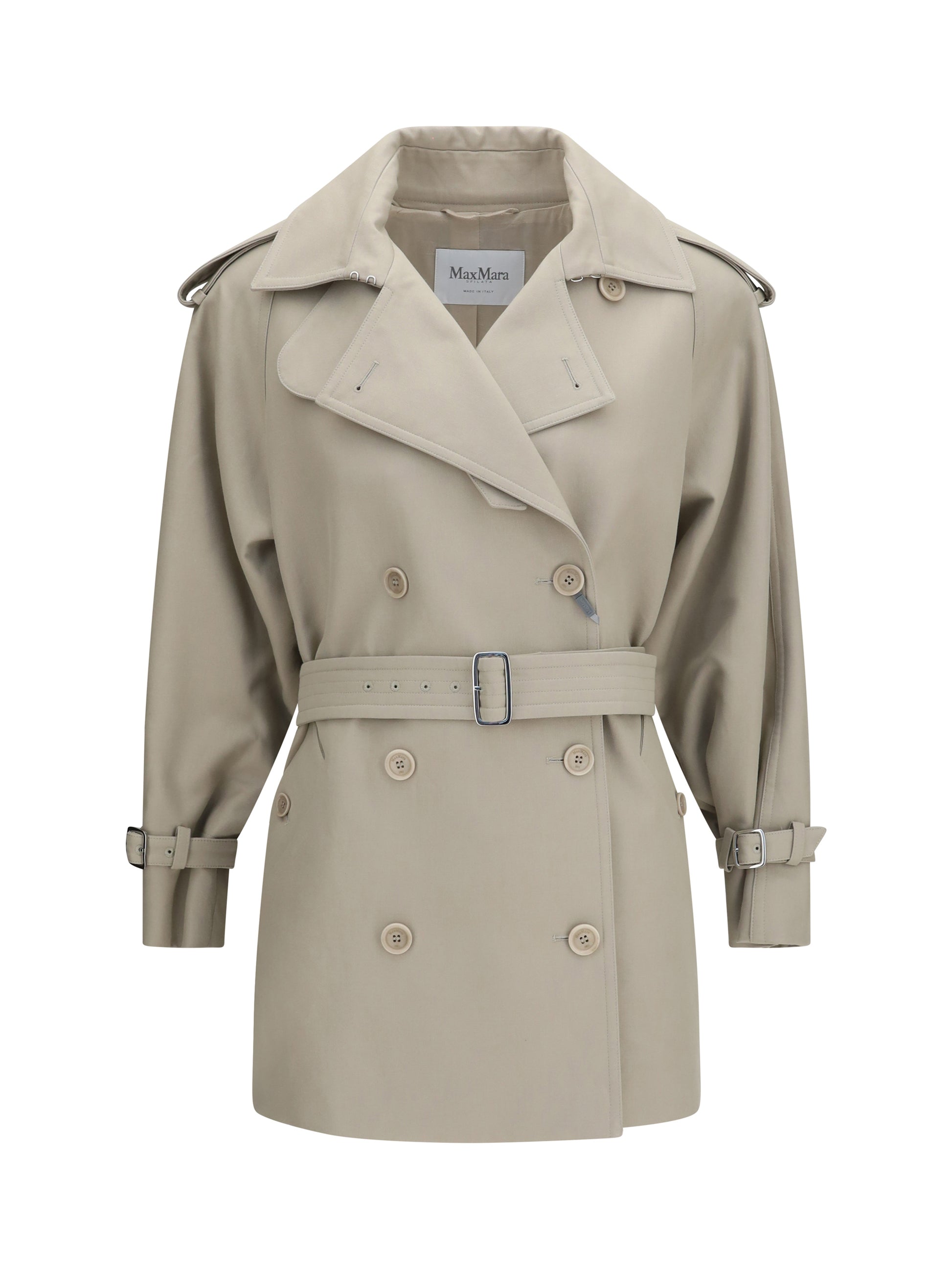 Max Mara Women Short Cotton Trench Coat MAX MARA
