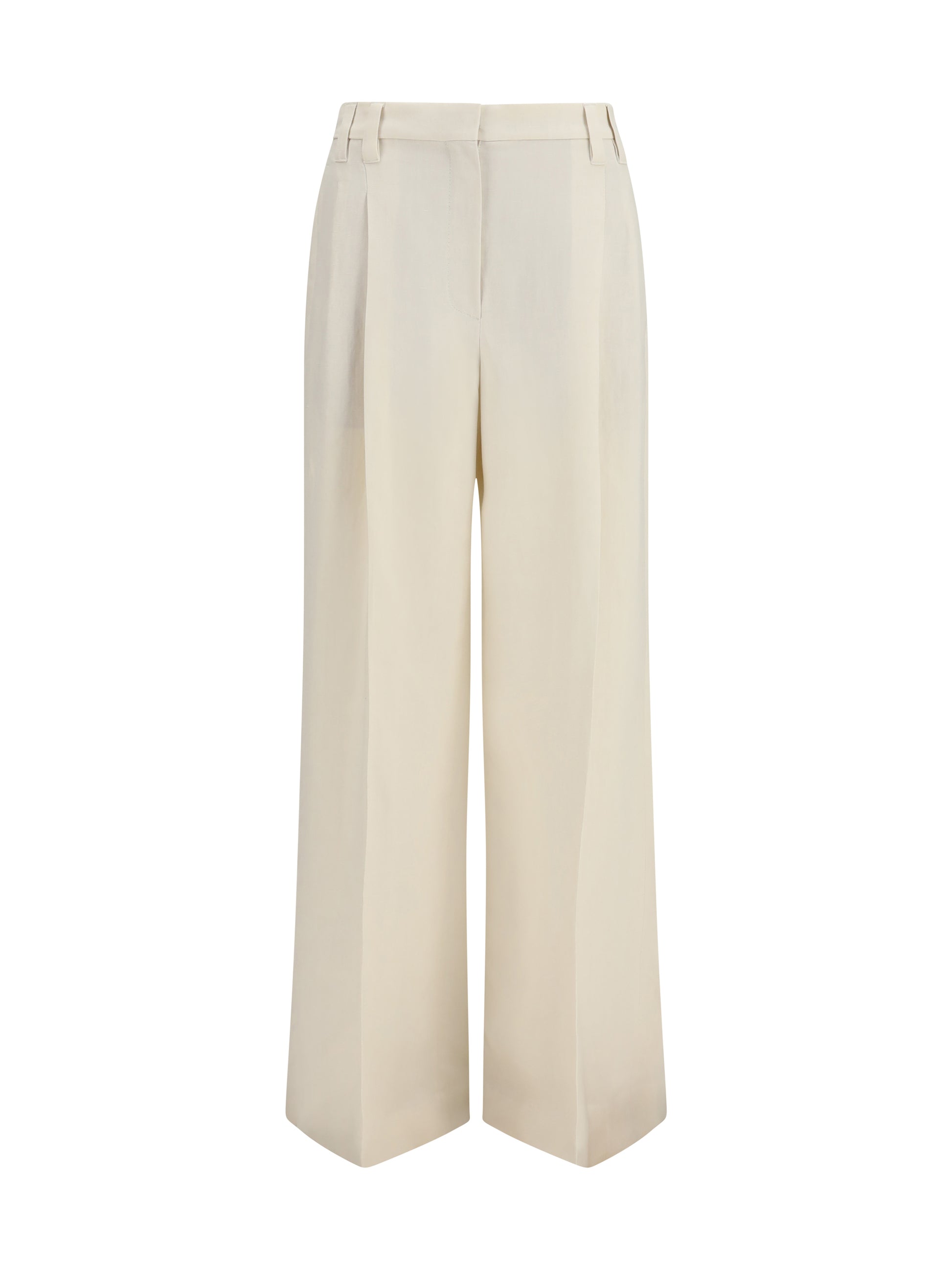 Brunello Cucinelli Women Wide Pants In Fluid Twill BRUNELLO CUCINELLI