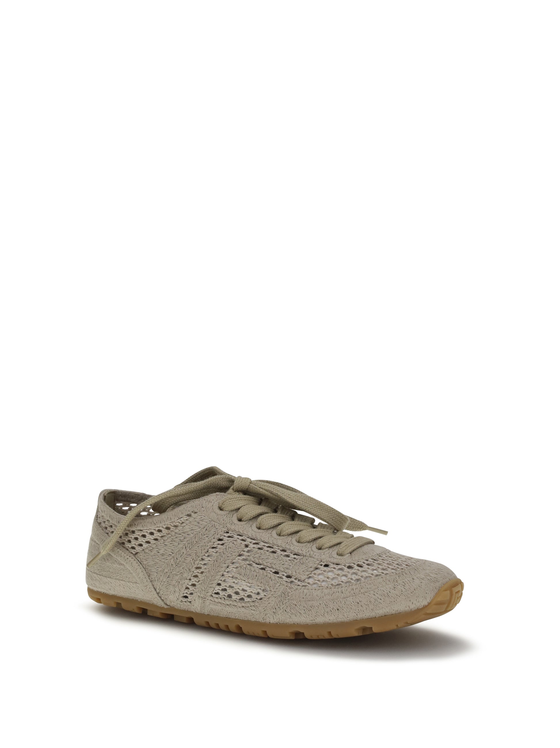 Balmain Women Racer 45 Sneakers In Macramé BALMAIN