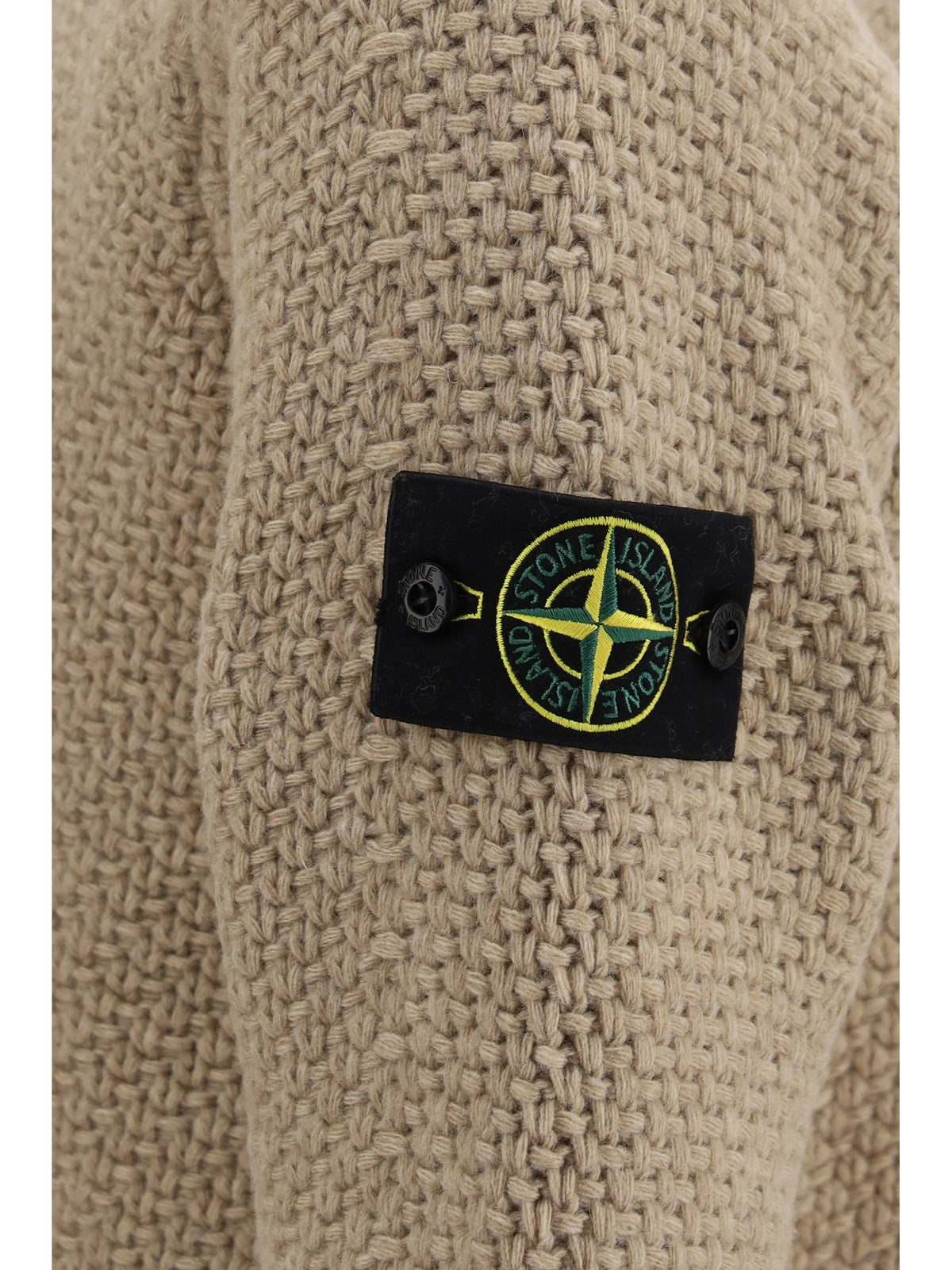Stone Island Men Loose Crewneck Sweater With Ribbed Trims STONE ISLAND