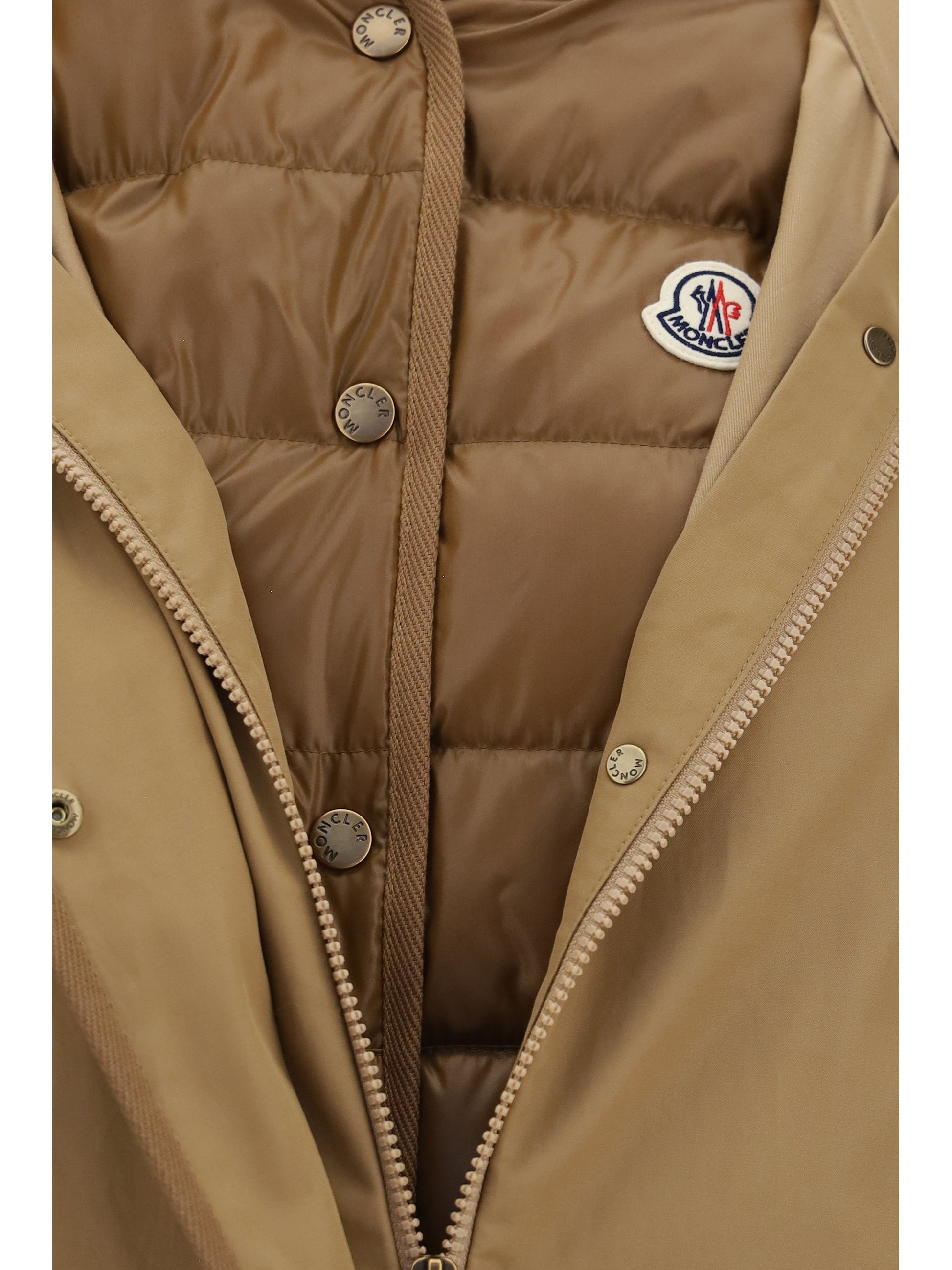 Moncler Women Hooded Jacket With Logo Patch MONCLER