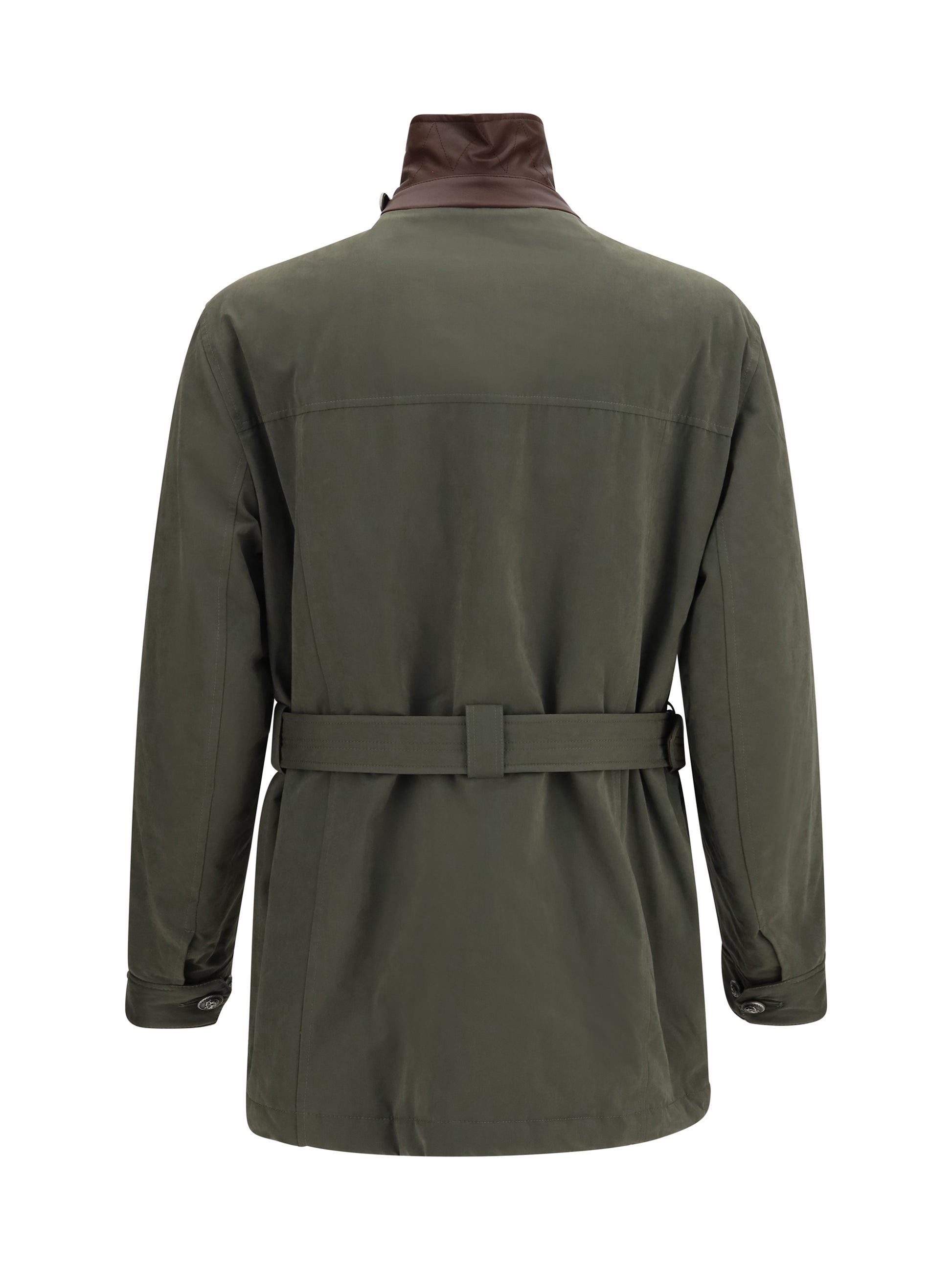 Brunello Cucinelli Men Belted Waterproof Jacket BRUNELLO CUCINELLI