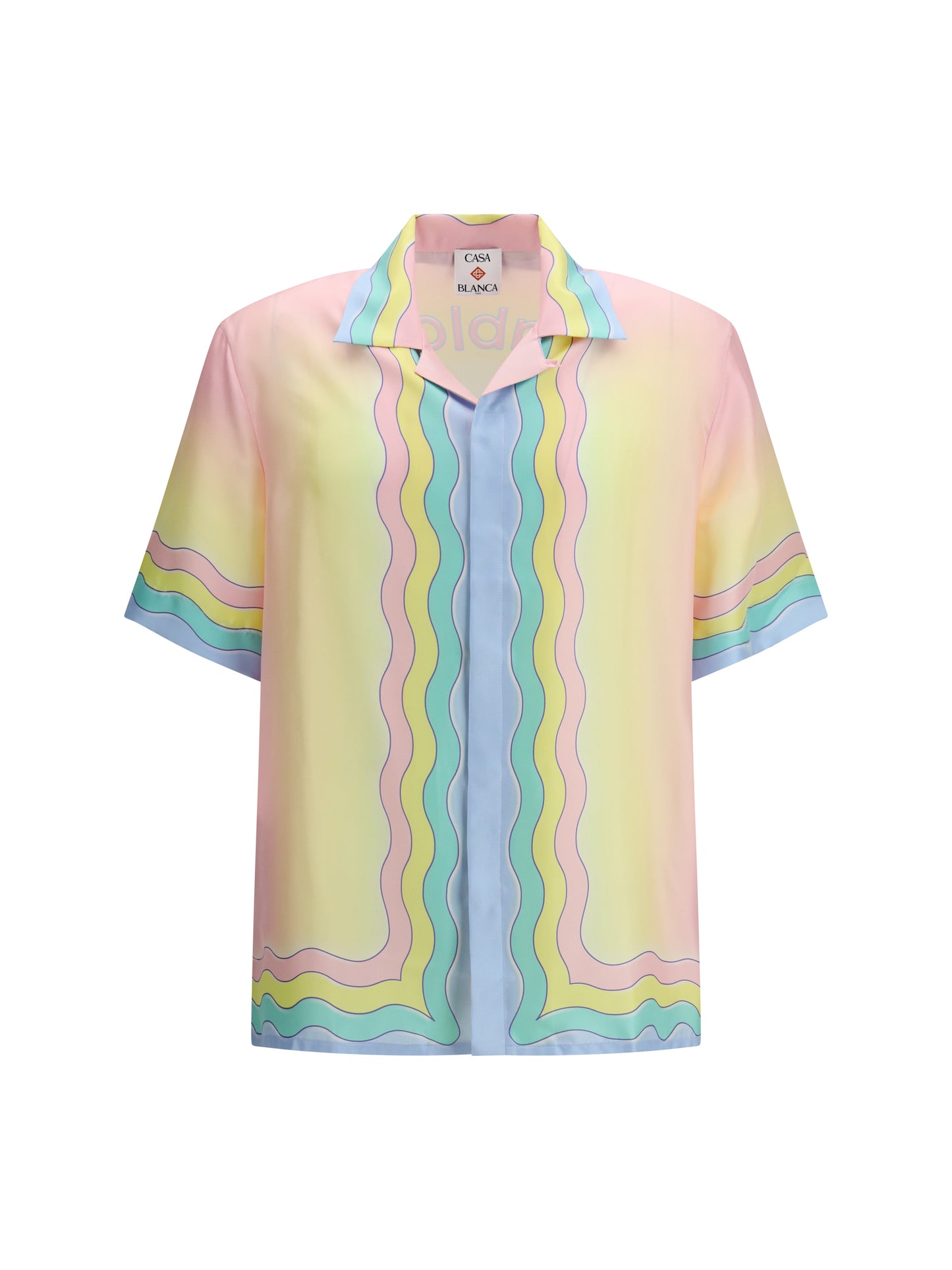 Casablanca Men All-Over Monogram Jacquard Pattern Polo Shirt CASABLANCA