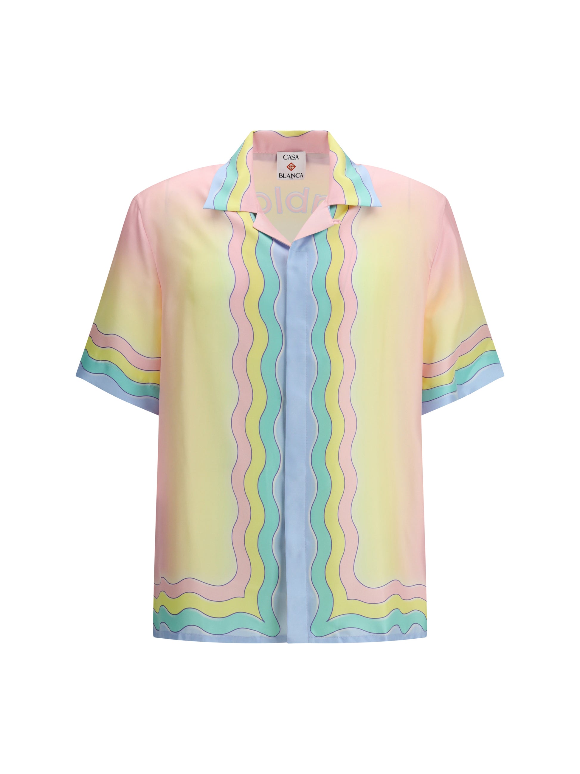 Casablanca Men All-Over Monogram Jacquard Pattern Polo Shirt CASABLANCA