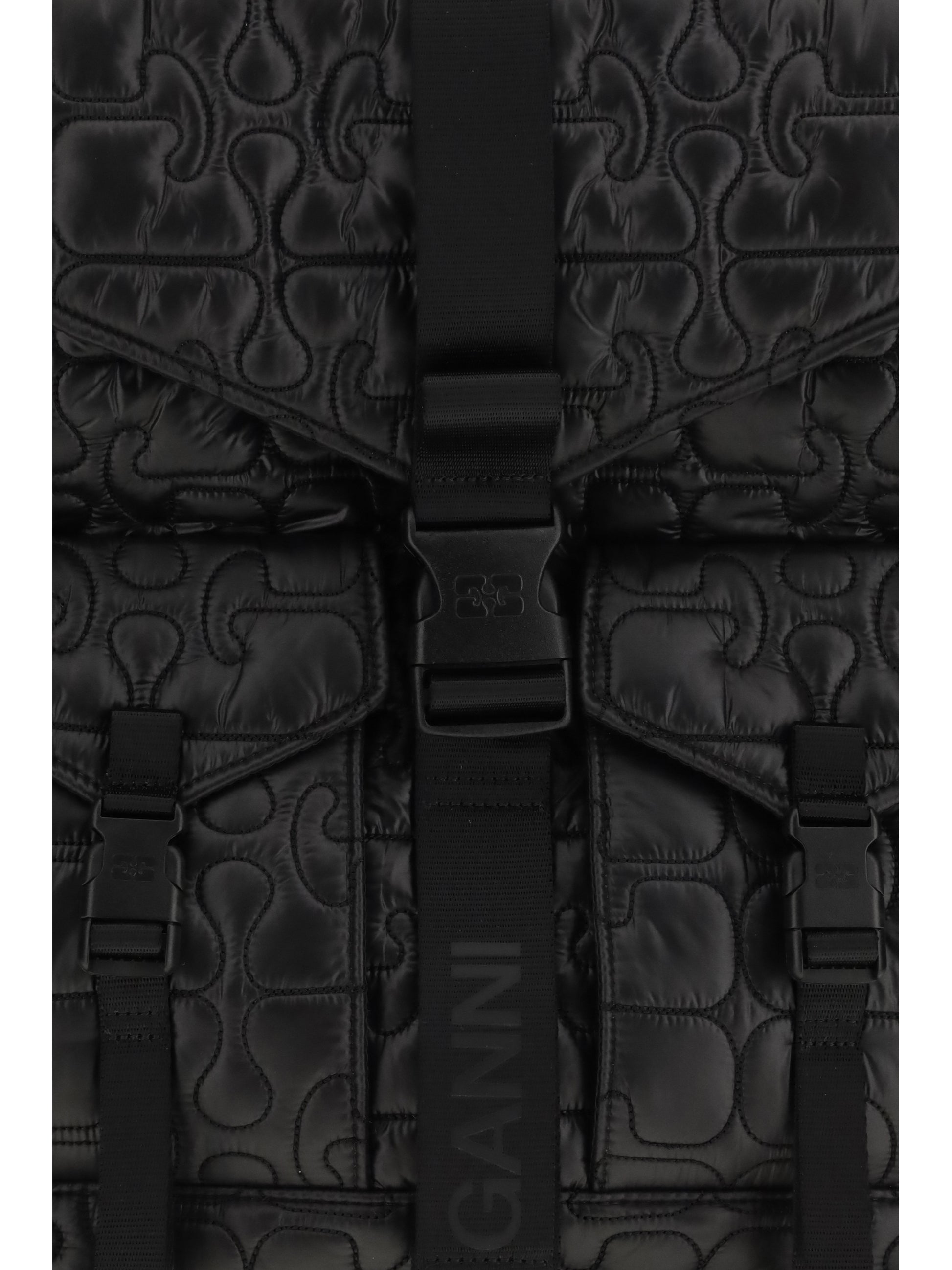 Ganni Women Re-Tech Quilted Backpack GANNI