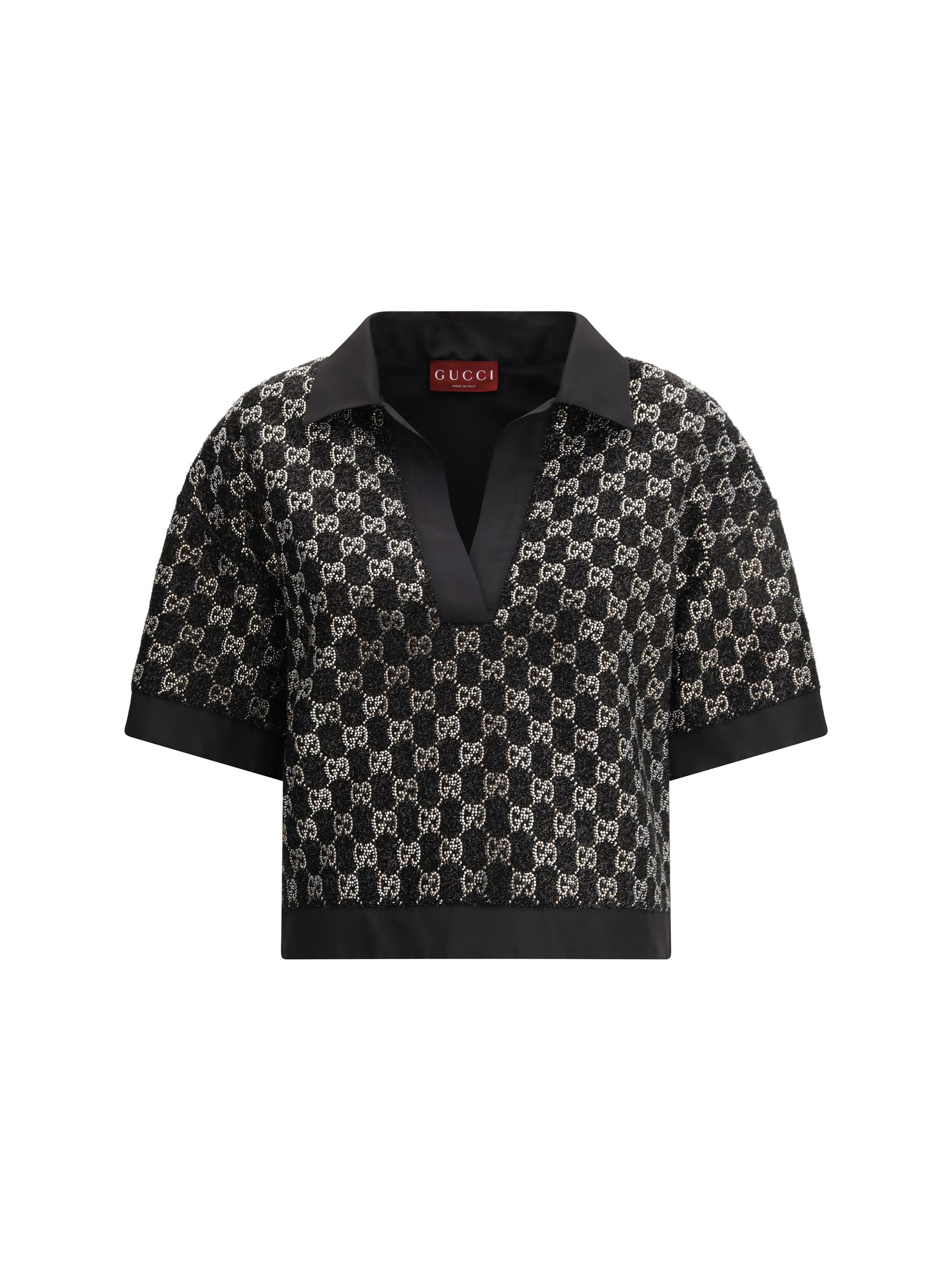 Gucci Women Wool Lamé Tweed Top GUCCI