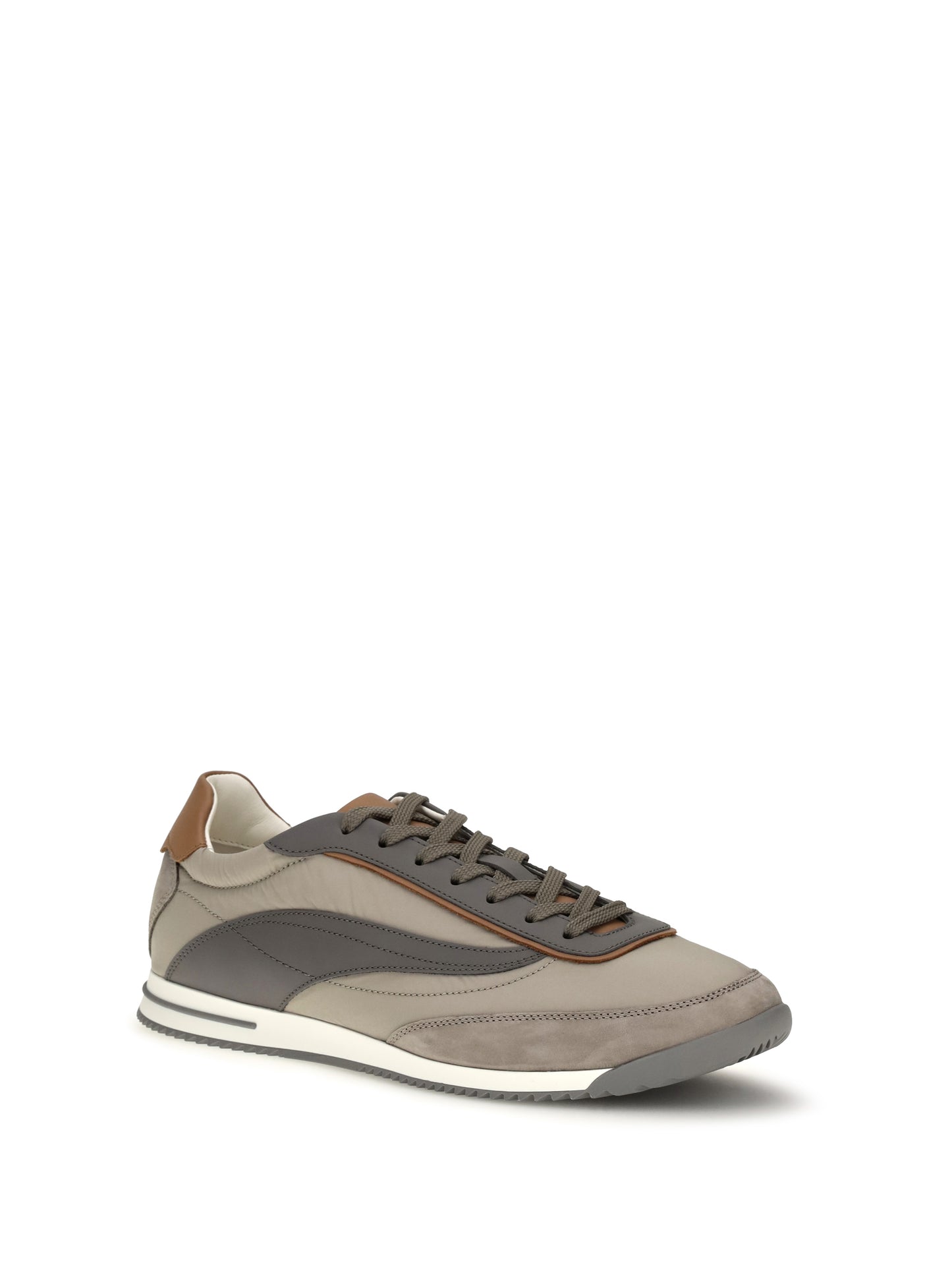 Brunello Cucinelli Men Lace-Up Suede Sneakers BRUNELLO CUCINELLI
