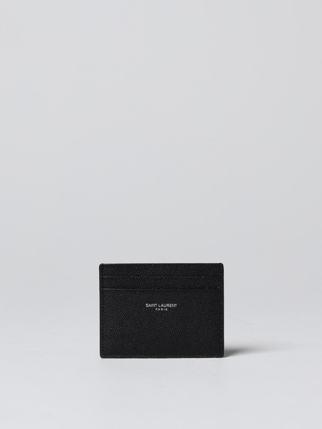 Saint Laurent Wallet Men Black SAINT LAURENT