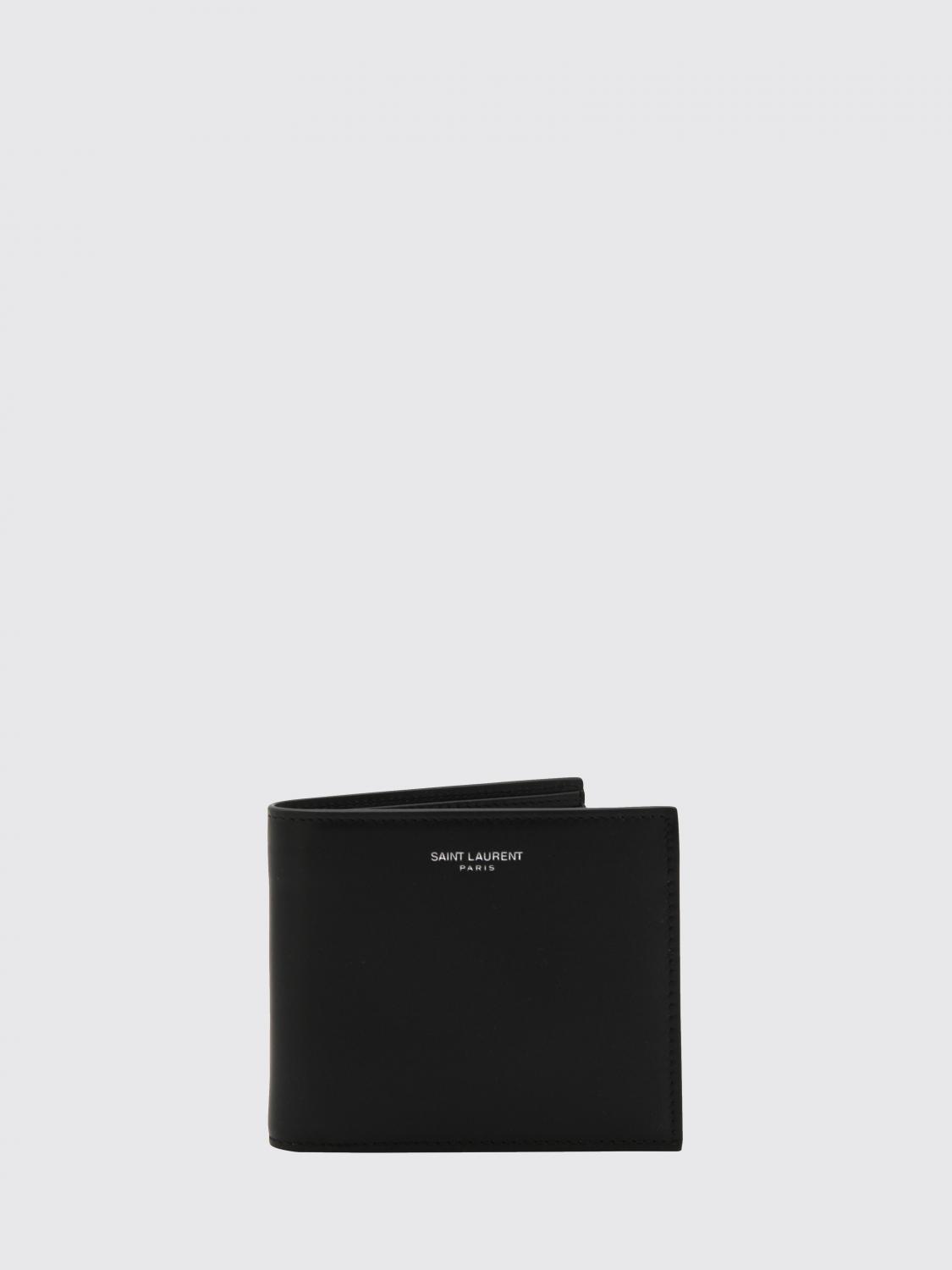 Saint Laurent Wallet Men Black SAINT LAURENT