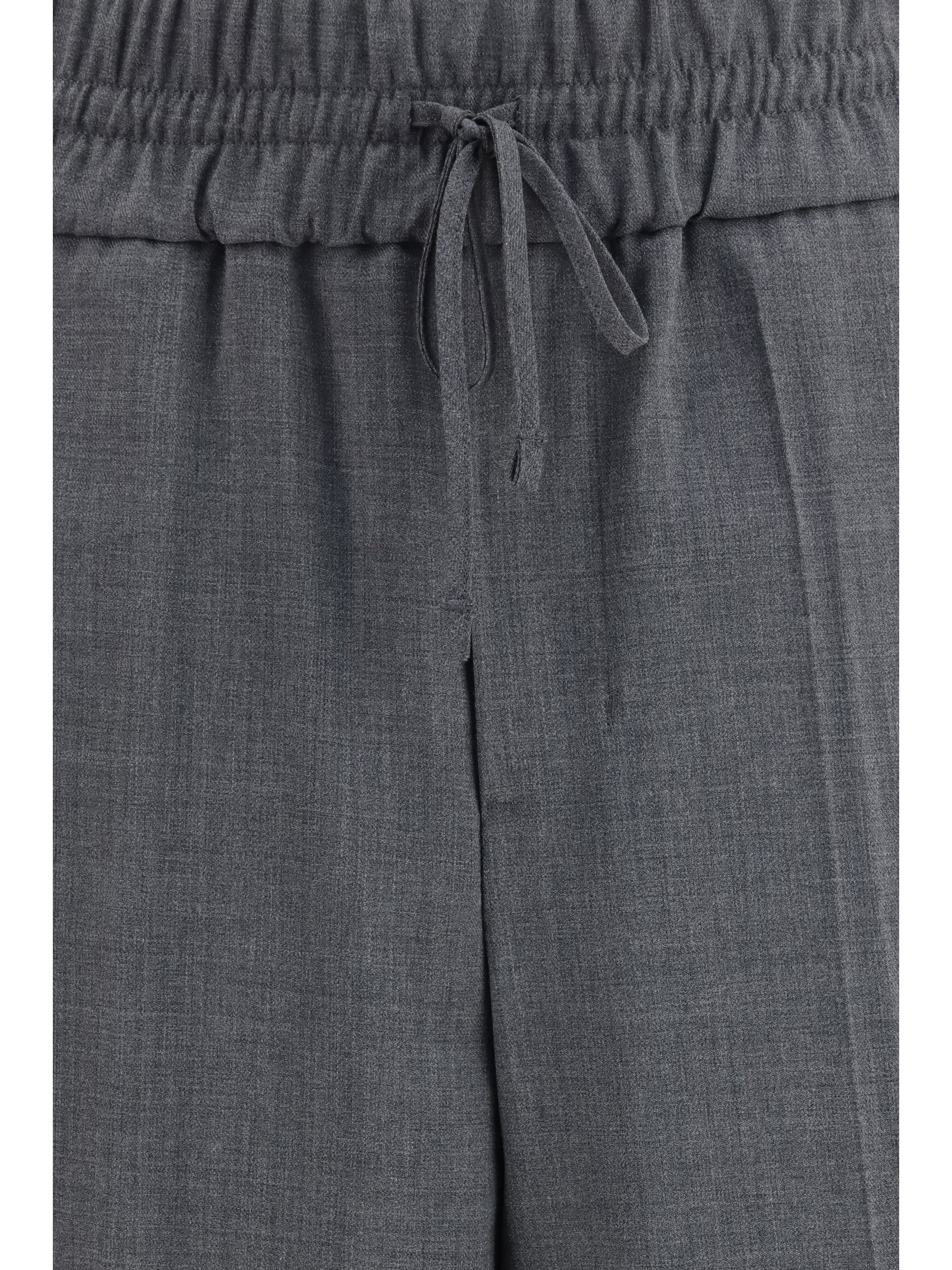Ami Paris Men Wool Pants With Elasticated Waist AMI PARIS