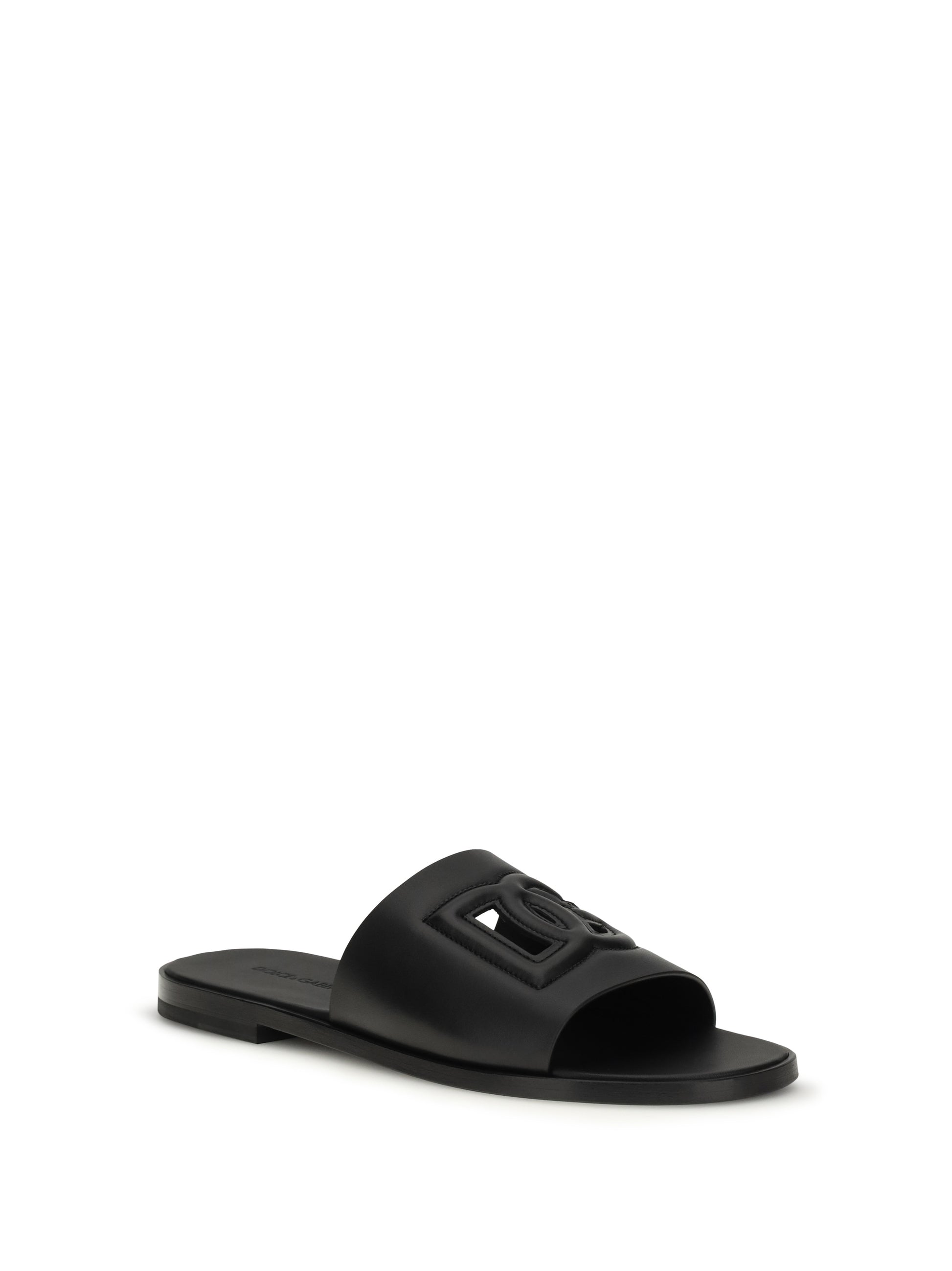 Dolce & Gabbana Men Embossed Logo Sandals DOLCE & GABBANA