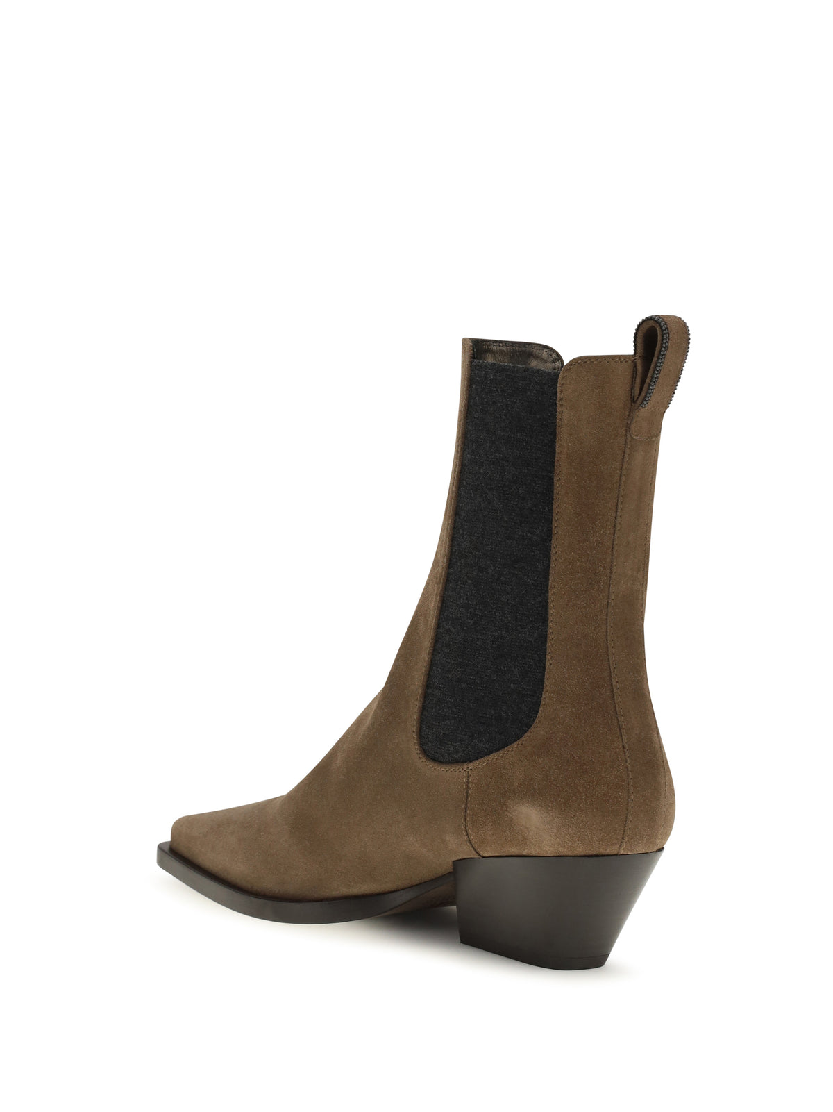 Brunello Cucinelli Women Suede Texan Ankle Boots BRUNELLO CUCINELLI