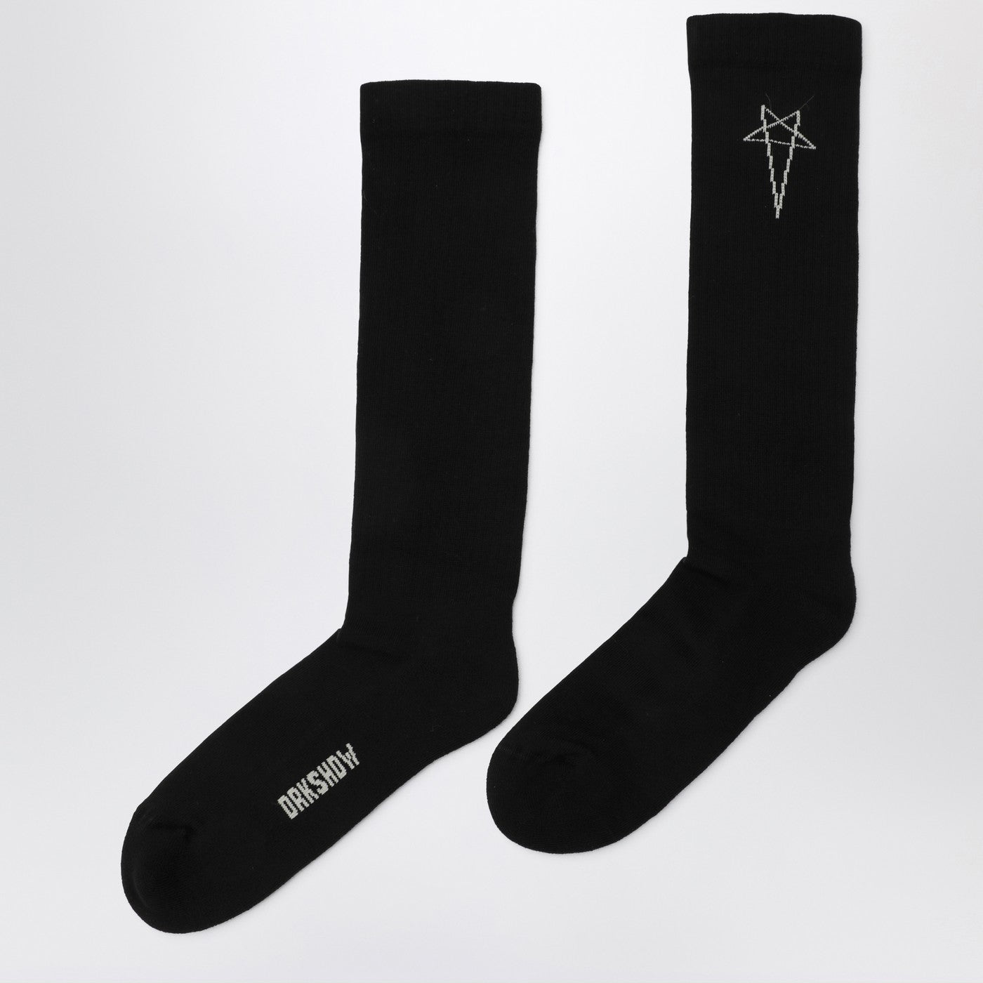 Drkshdw Black Cotton Socks With Logo Men DRKSHDW