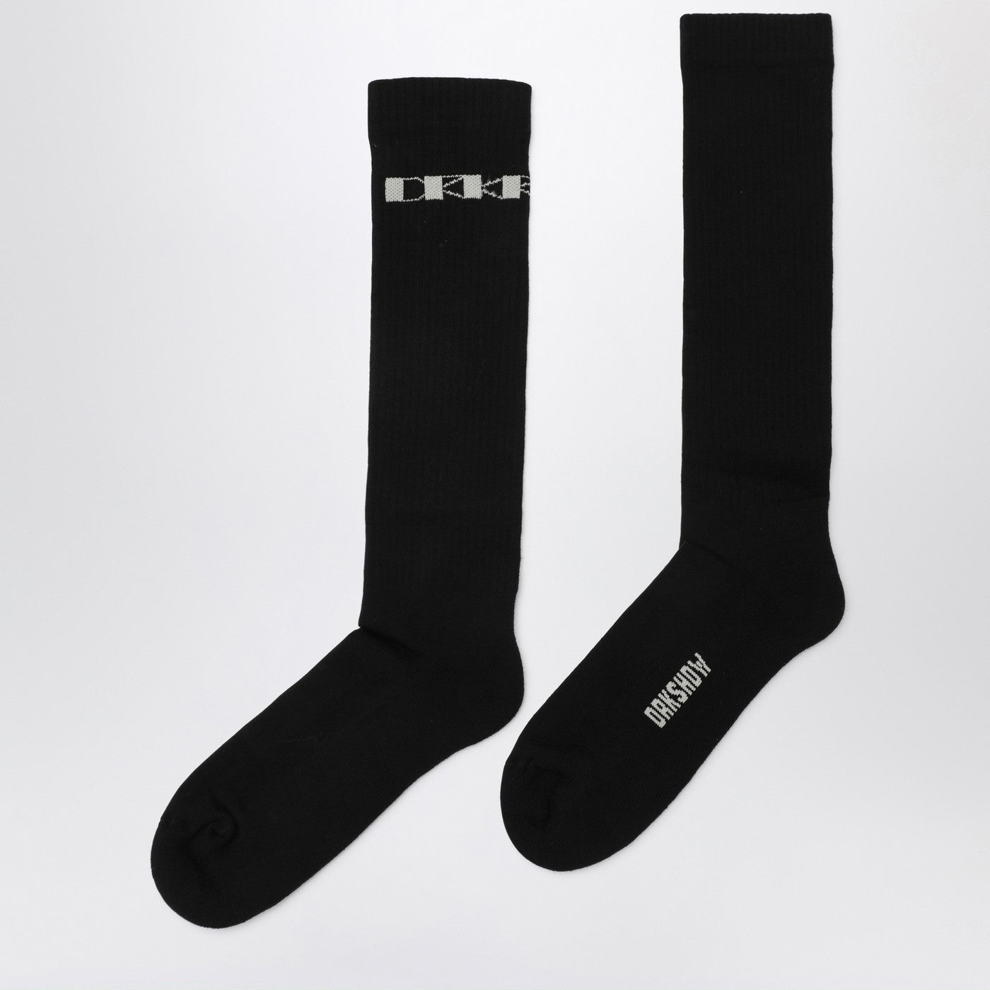 Drkshdw Black Cotton Socks With Logo Men DRKSHDW