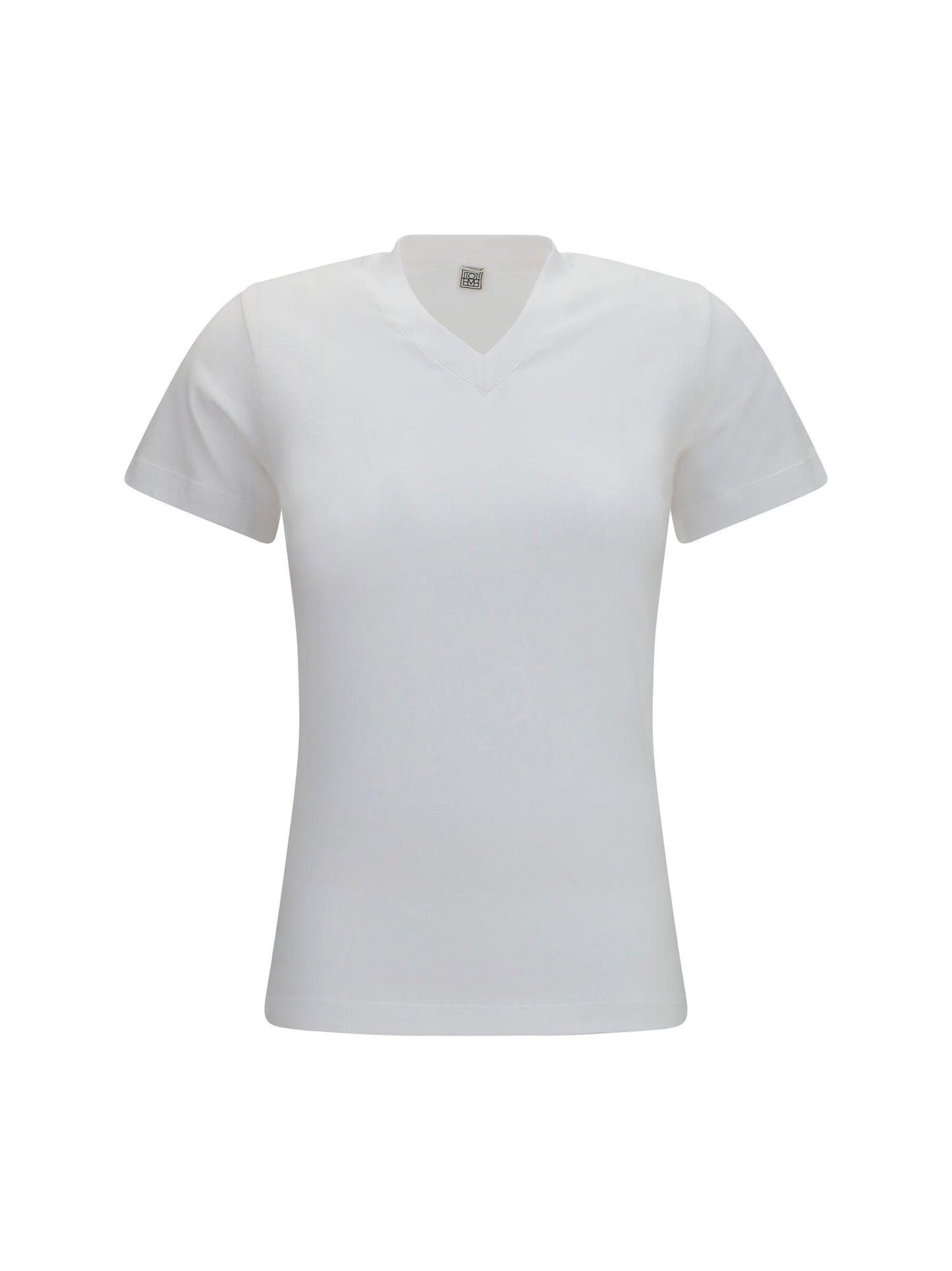 Toteme Women V-Neck Cotton Jersey T-Shirt TOTEME