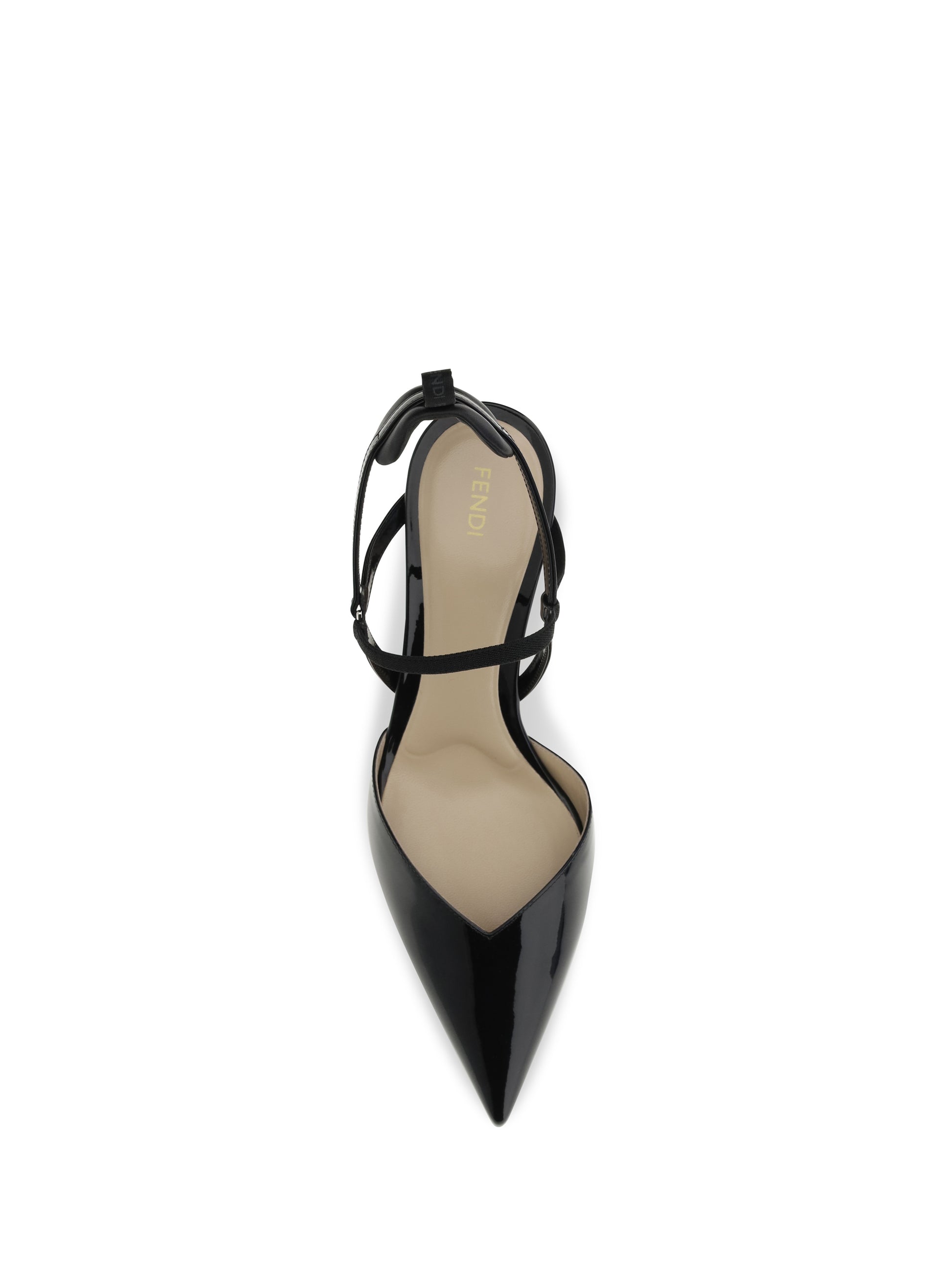 Fendi Women Patent Leather Colibrì Slingback Pumps FENDI