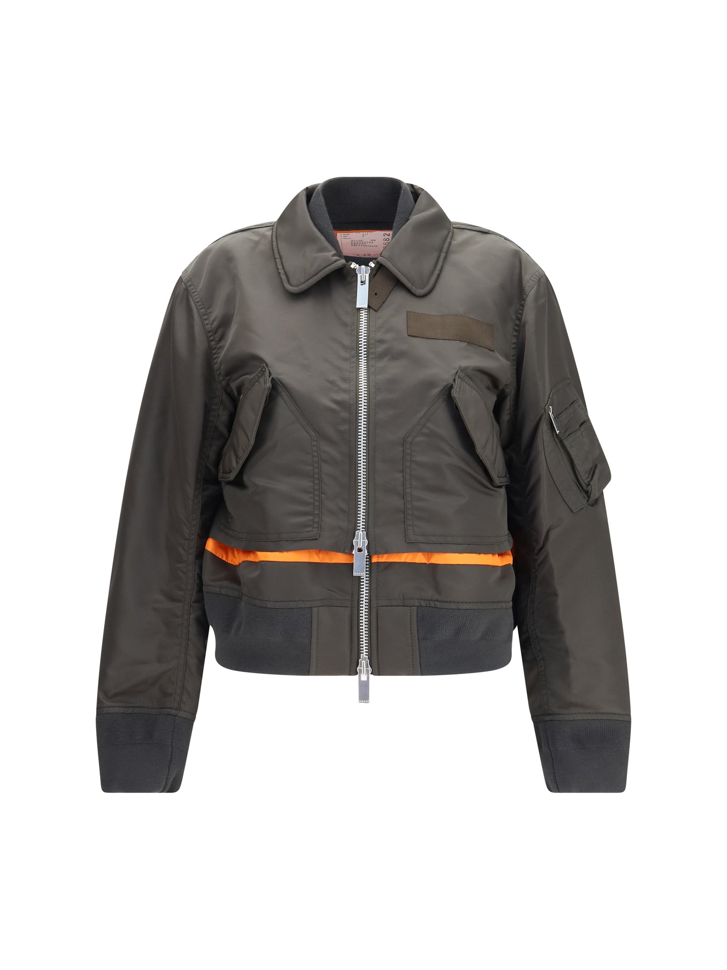 Sacai Women Double-Zip Nylon Jacket SACAI