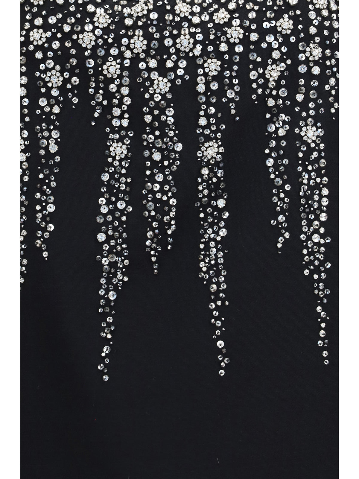Valentino Women Embroidered Crepe Mini Dress With Jewel Details VALENTINO
