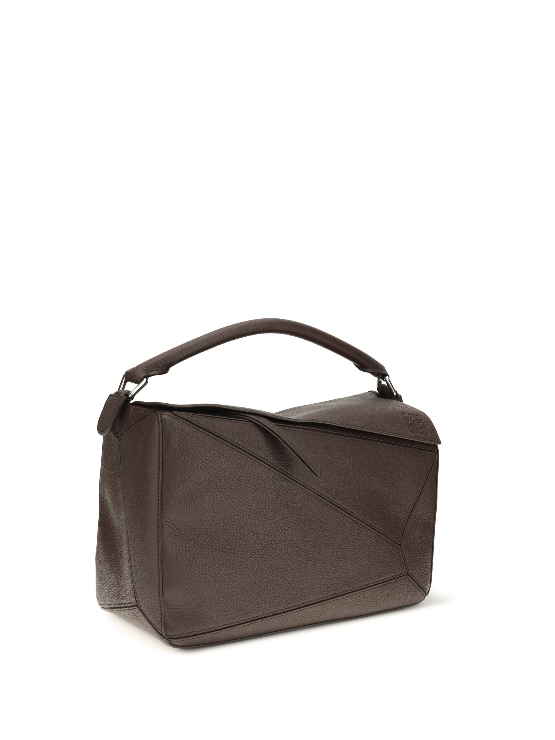 Loewe Men Large Puzzle Bag In Garnet Calfskin LOEWE