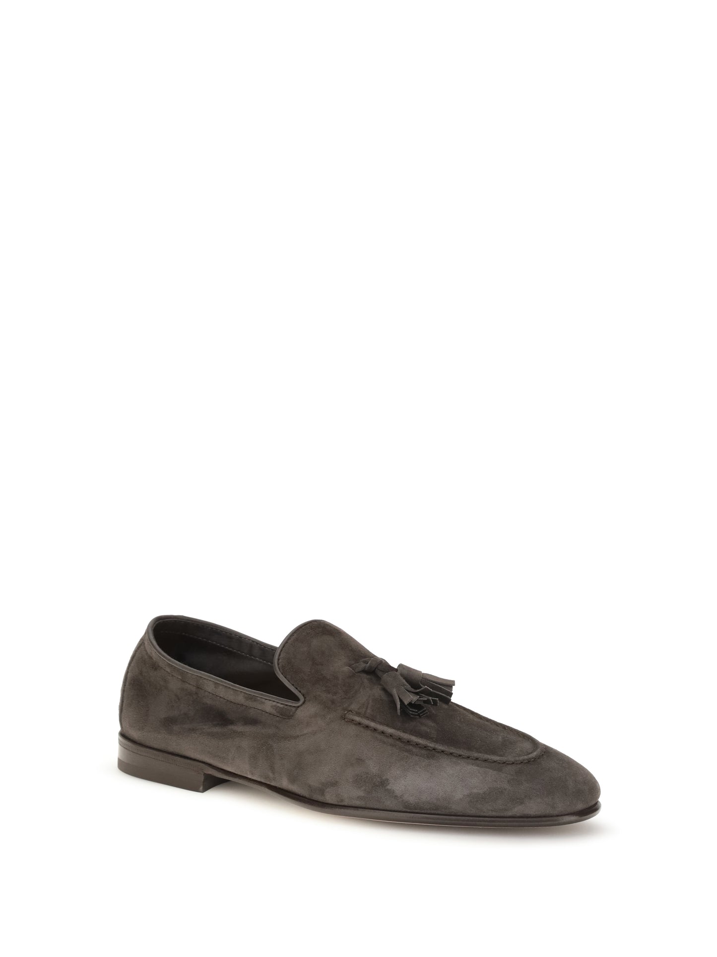Brunello Cucinelli Men Soft Tassel Loafers In Suede Leather BRUNELLO CUCINELLI