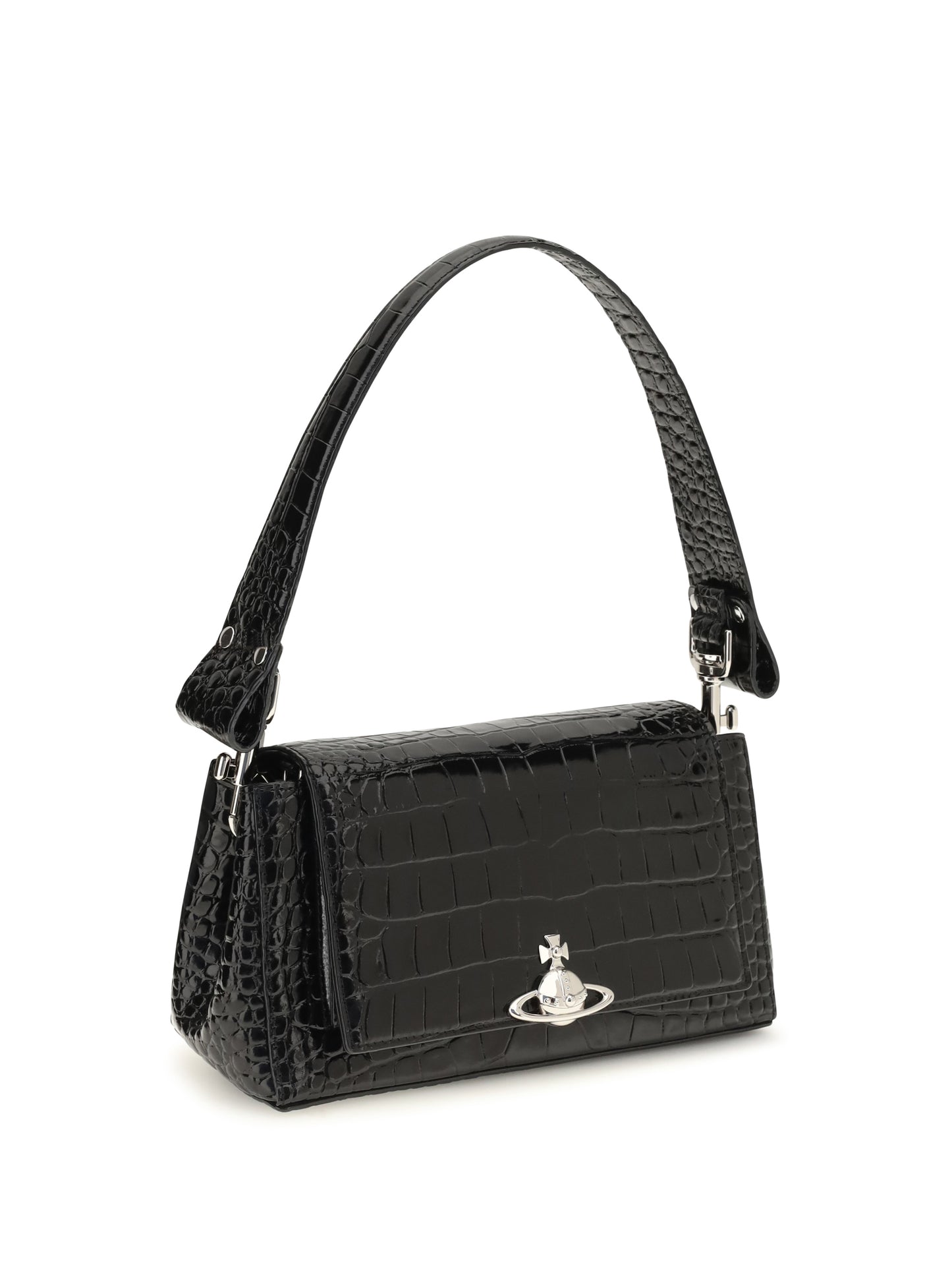 Vivienne Westwood Women Hazel Medium Croc-Effect Shoulder Bag VIVIENNE WESTWOOD