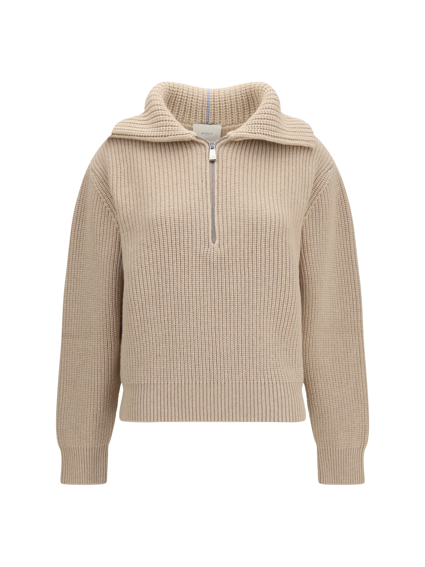 Malo Women Cashmere High-Neck Zip Sweater MALO