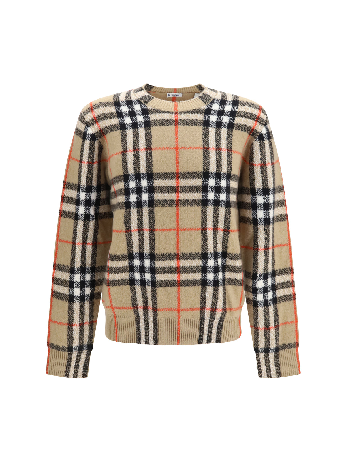 Burberry Men Check Cashmere Sweater BURBERRY