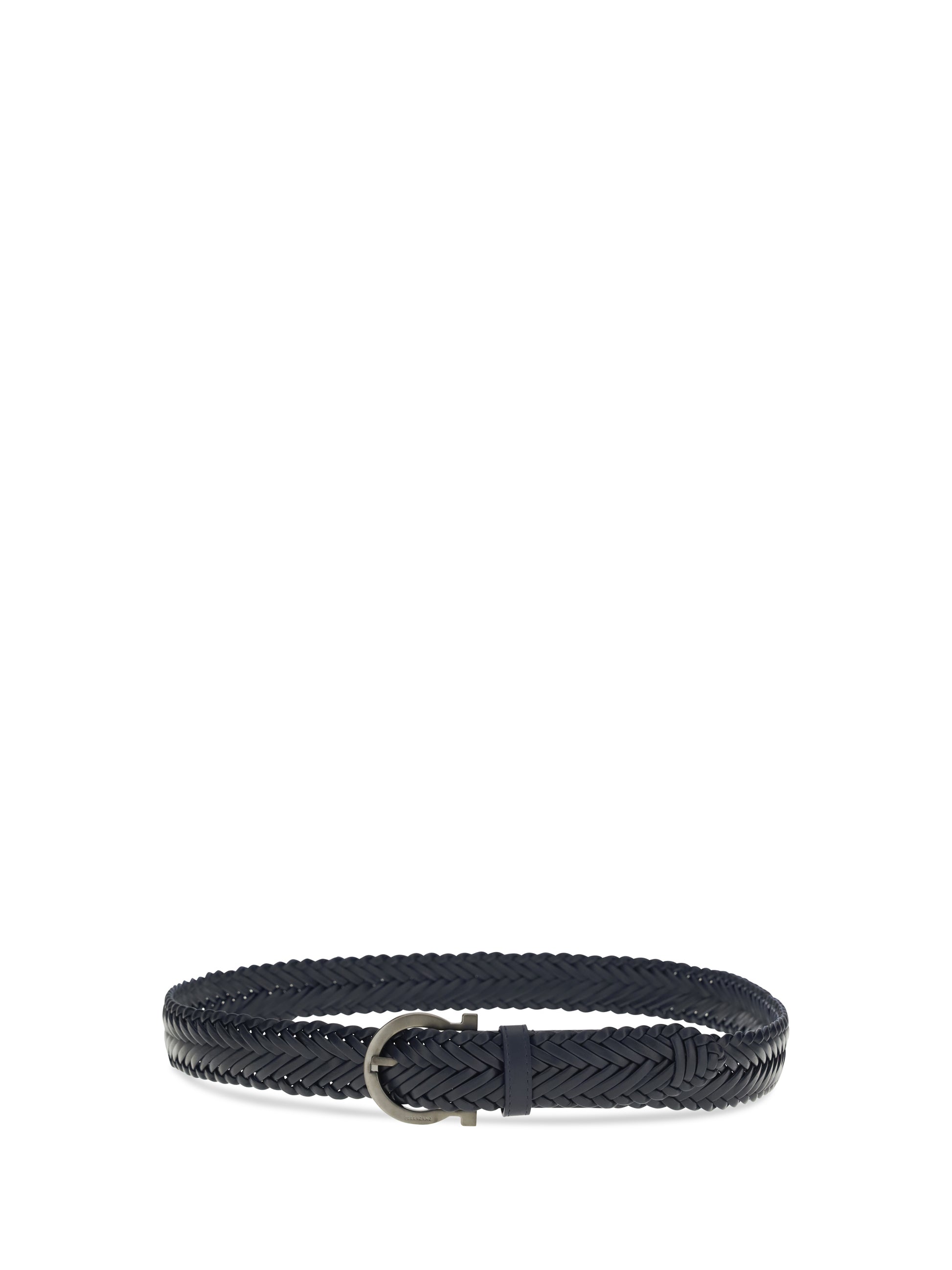 Ferragamo Men Braided Leather Belt FERRAGAMO