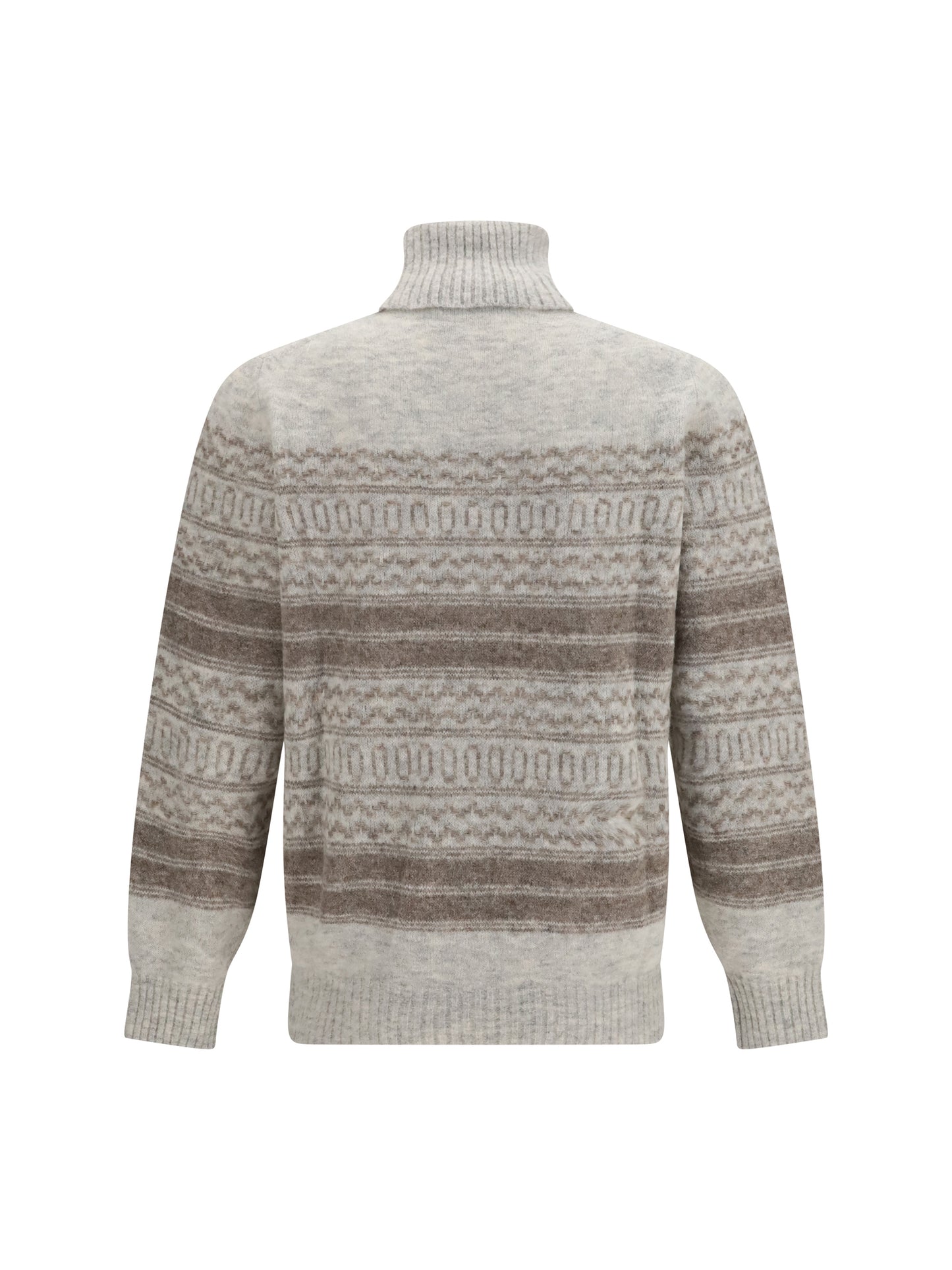 Brunello Cucinelli Men Fair Isle Knit Turtleneck Sweater BRUNELLO CUCINELLI