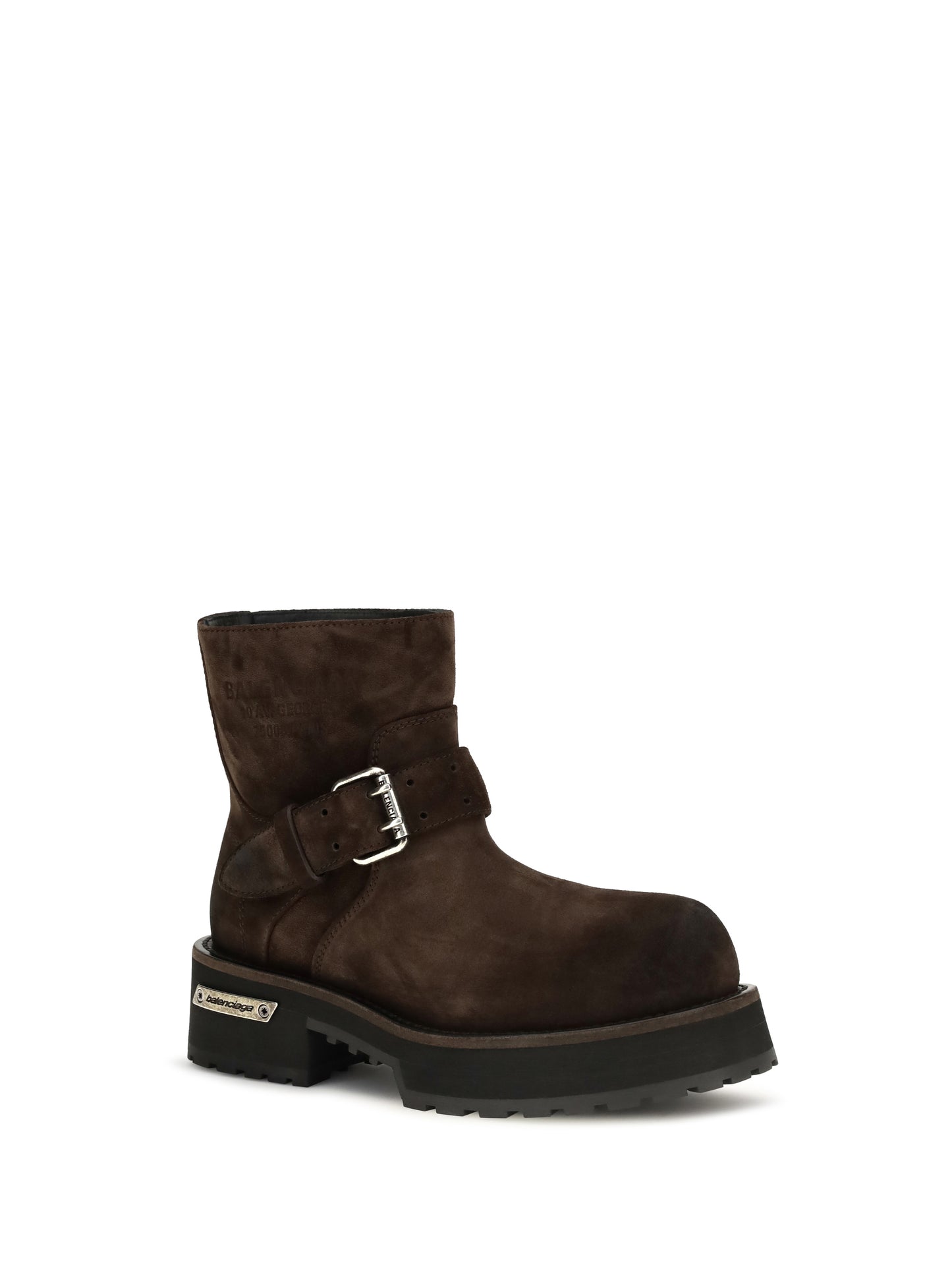 Balenciaga Women Venom Mini Waxed Suede Calf Leather Ankle Boots BALENCIAGA