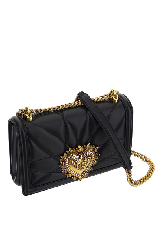Dolce & Gabbana Women Medium Devotion Matelassé Nappa Shoulder Bag DOLCE & GABBANA
