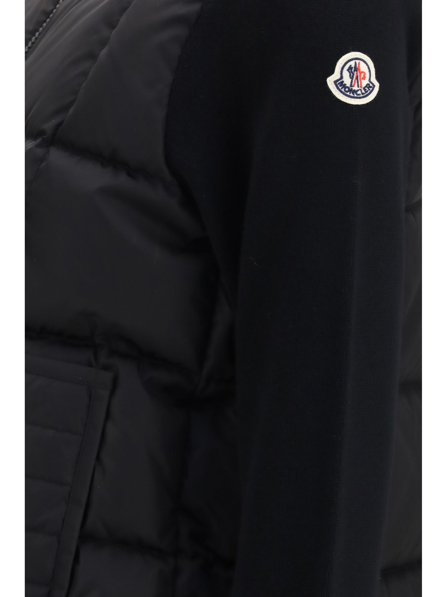 Moncler Women Quilted Wool Padded Cardigan With Zip MONCLER
