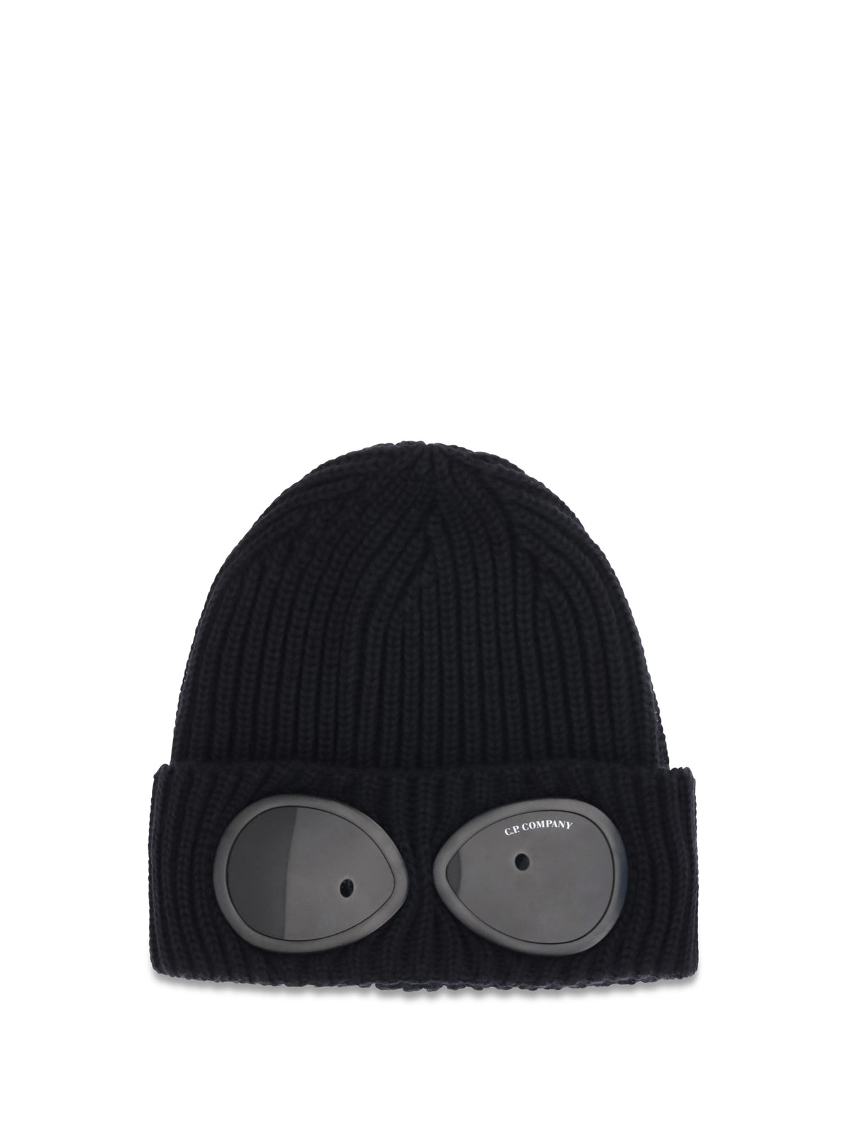 C.P. Company Men Goggle Beanie Hat In Extrafine Merino Wool C.P. COMPANY