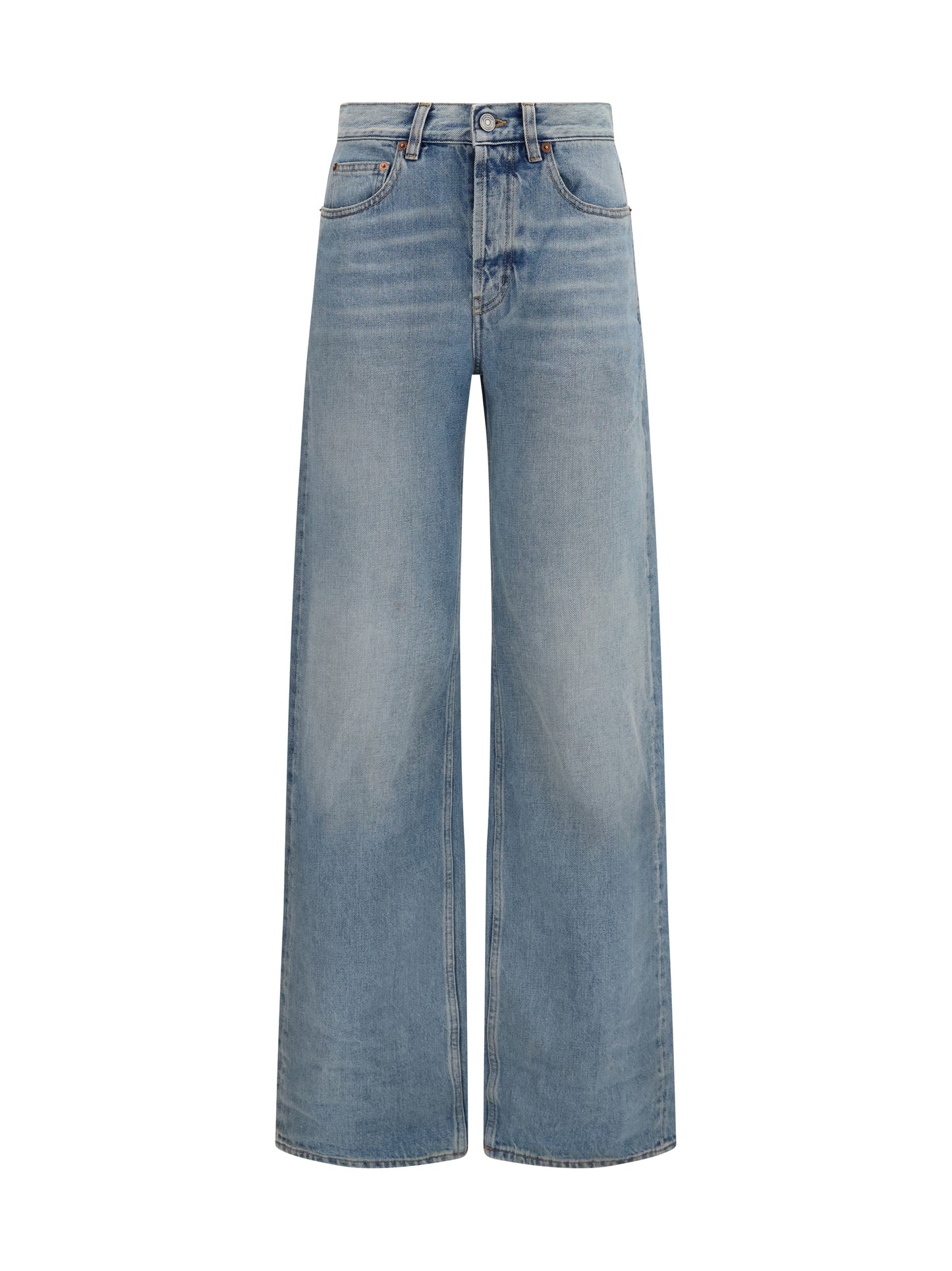 Saint Laurent Women 90'S High-Waisted Wide-Leg Jeans SAINT LAURENT