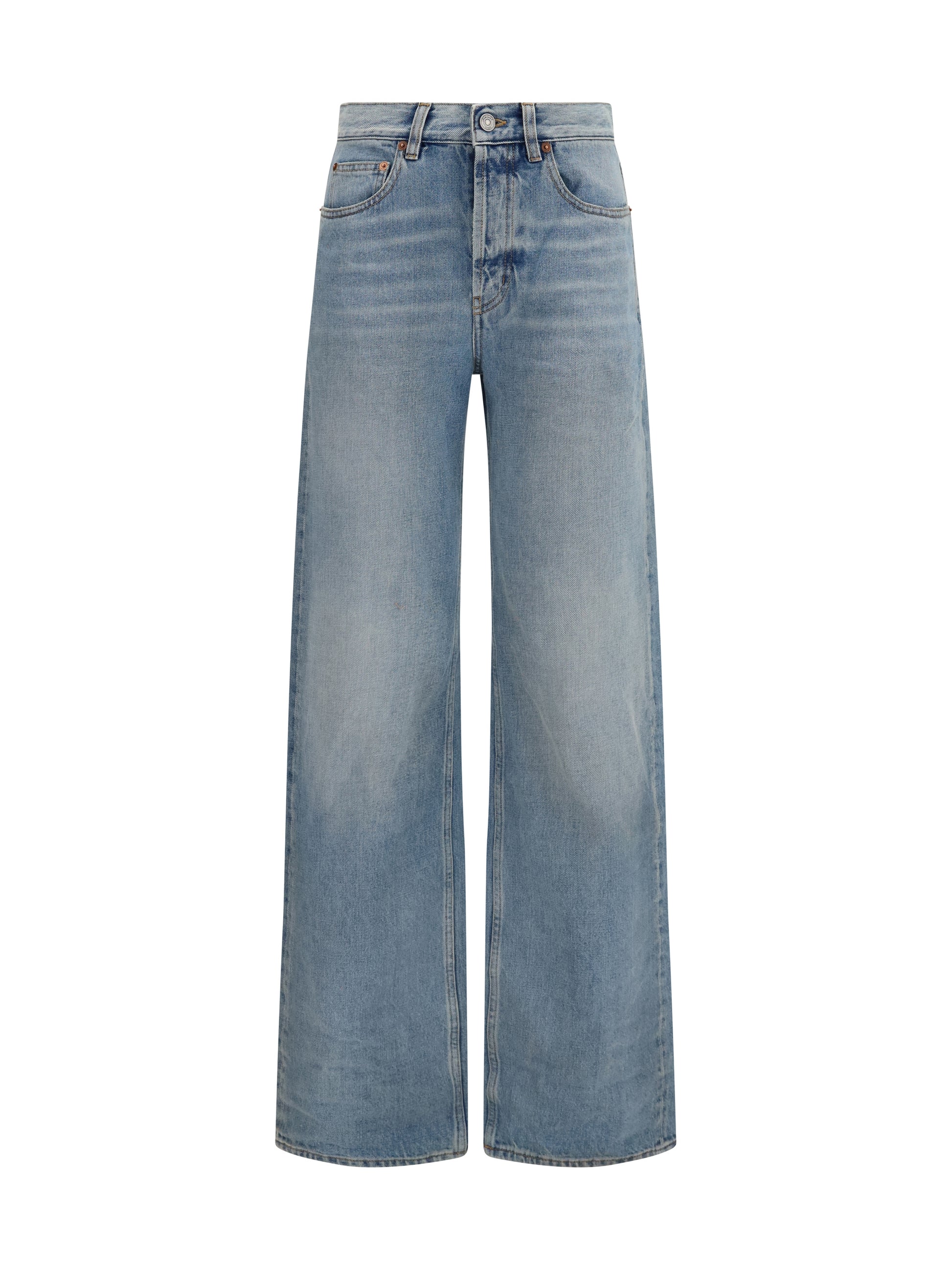 Saint Laurent Women 90'S High-Waisted Wide-Leg Jeans SAINT LAURENT